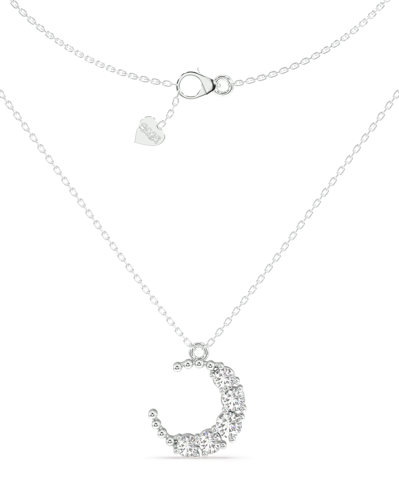Crescent Moon Charm Necklace