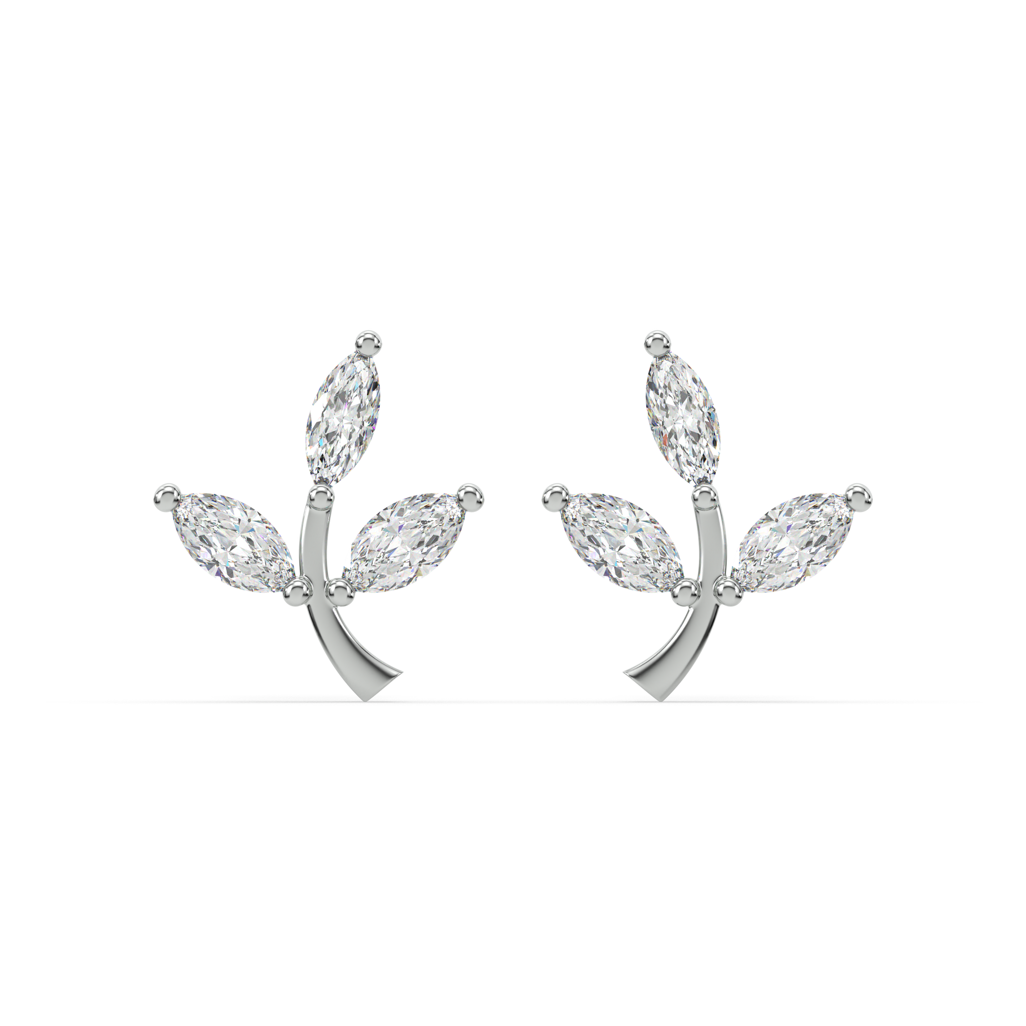 Marqa Leaf Stud Earrings
