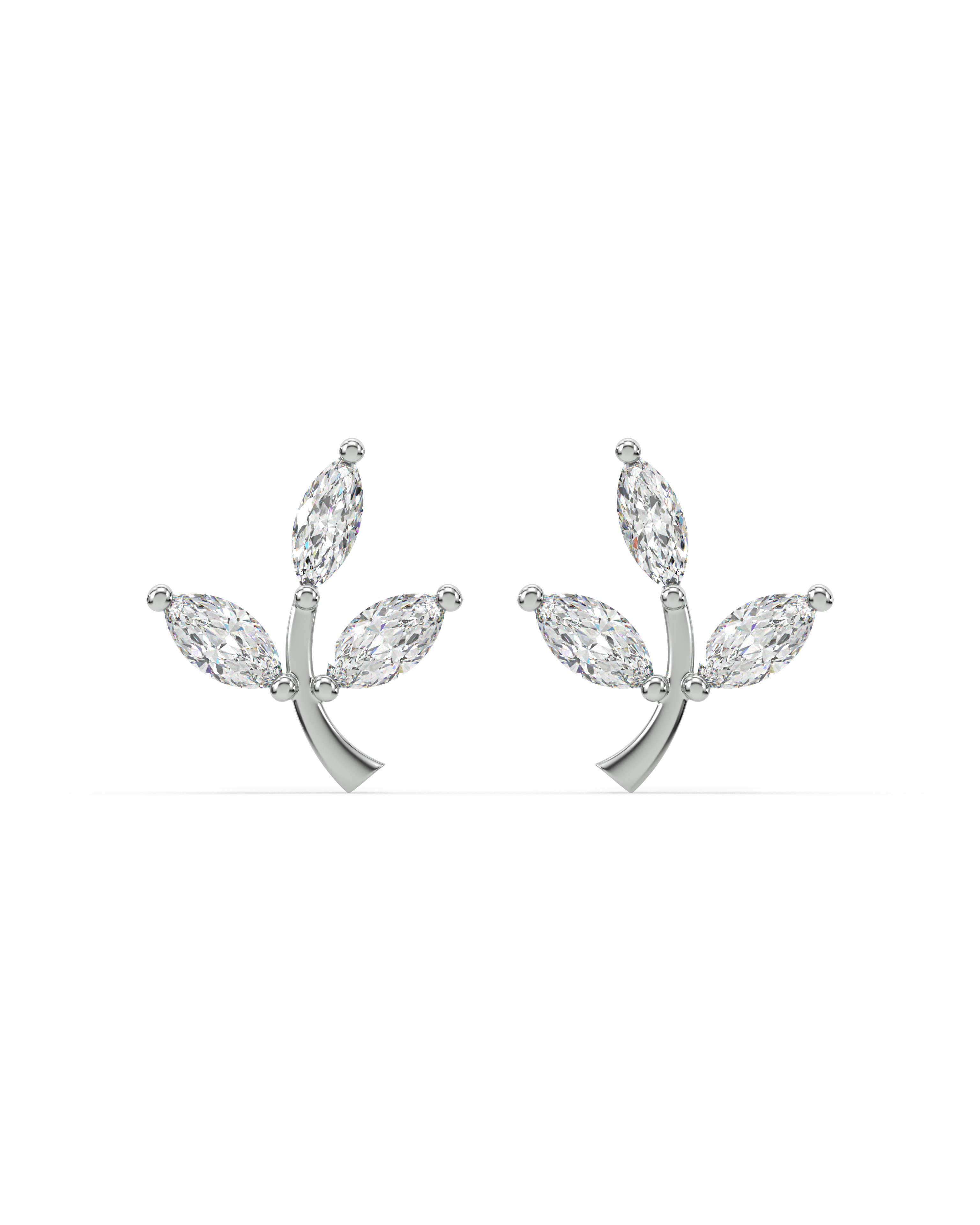 Marqa Leaf Stud Earrings