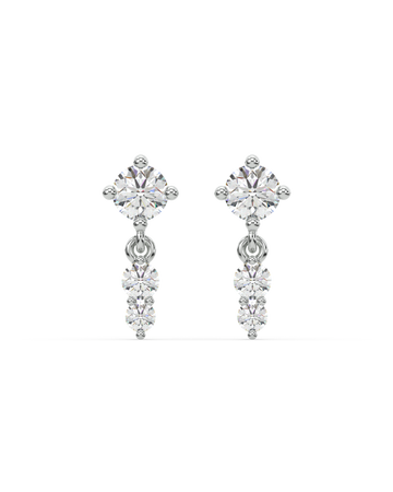 Droplet Bar Stud Earrings