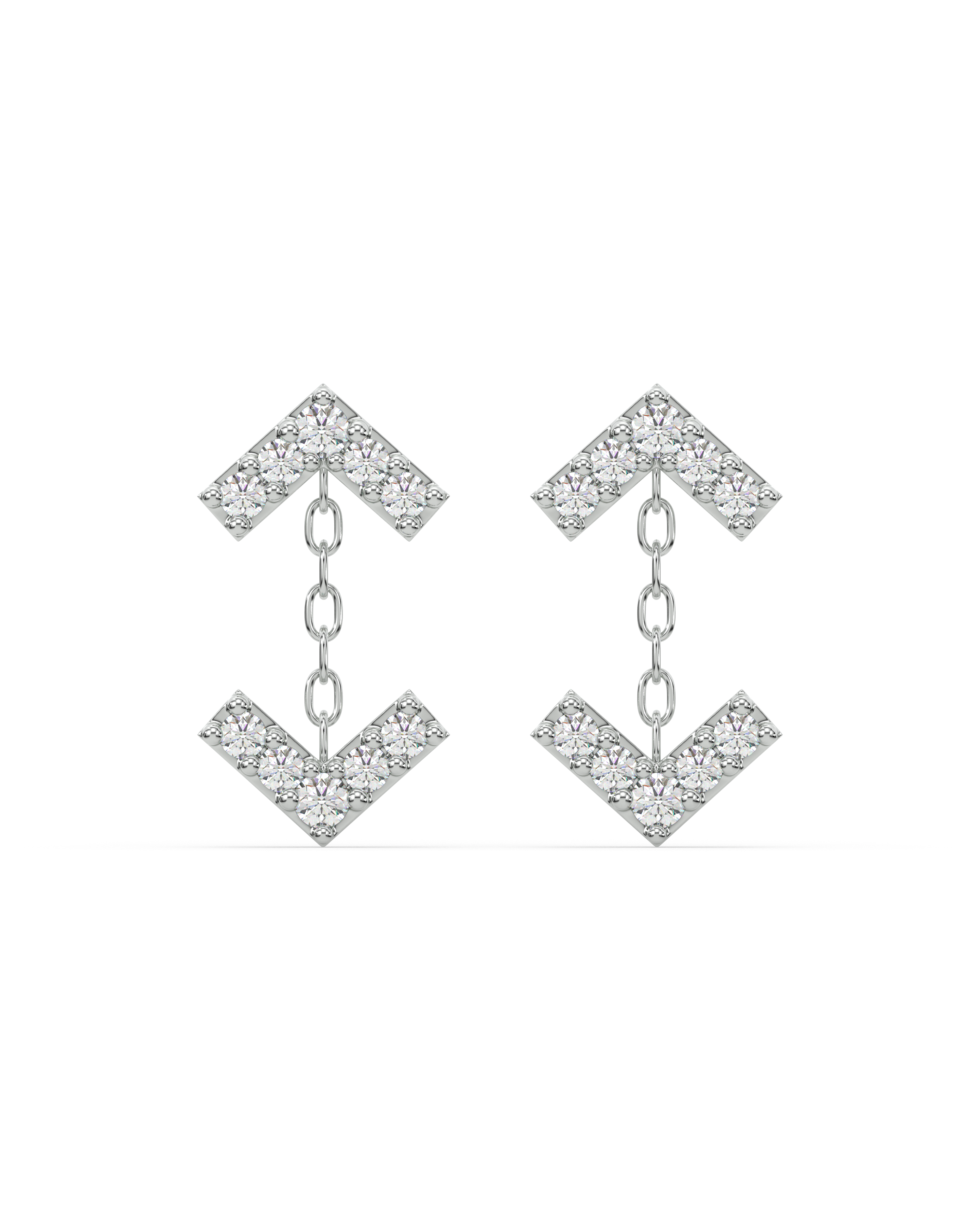 Inverse Arrow Stud Earrings