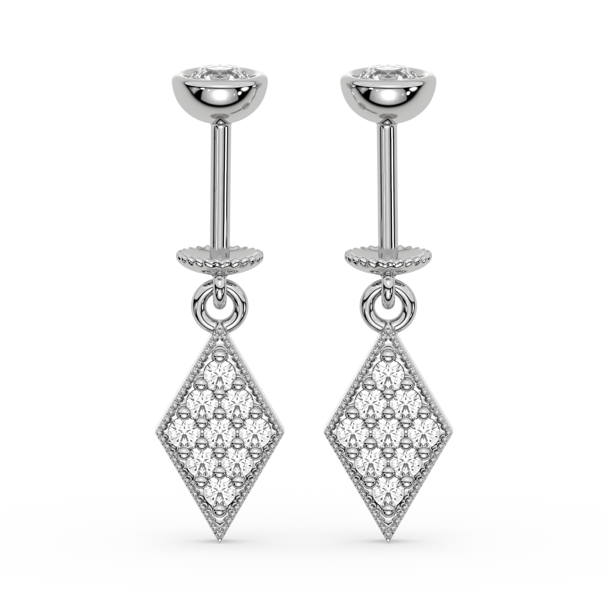 Edgy Helix Hanging Earrings