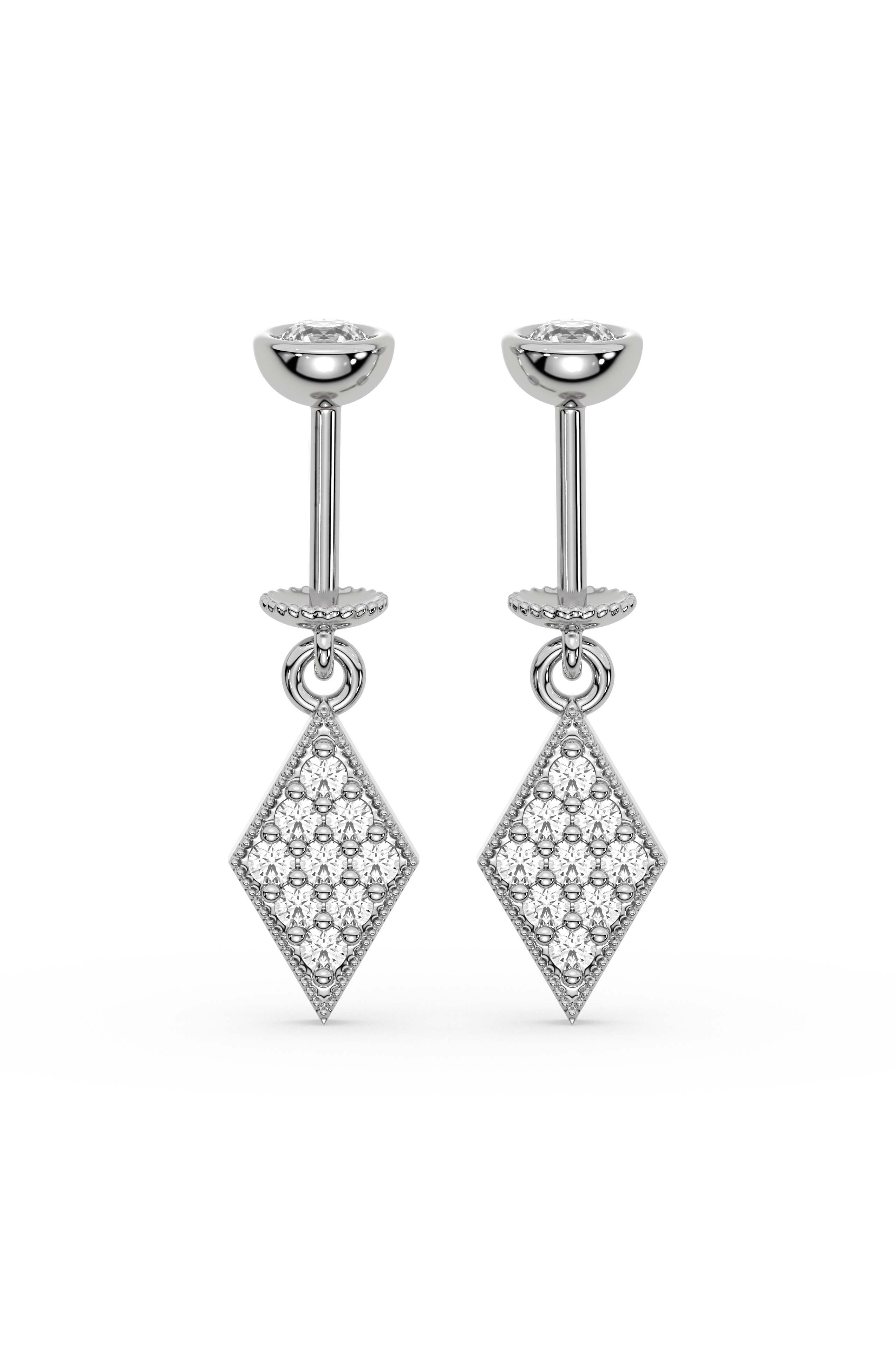 Edgy Helix Hanging Earrings