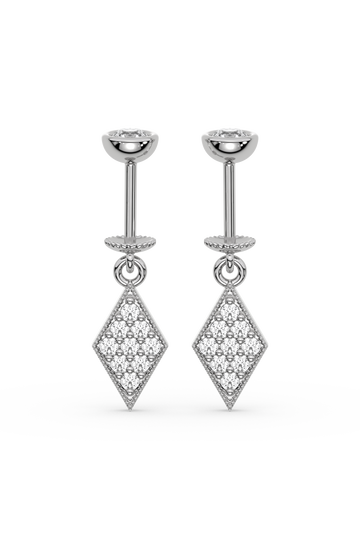 Edgy Helix Hanging Earrings