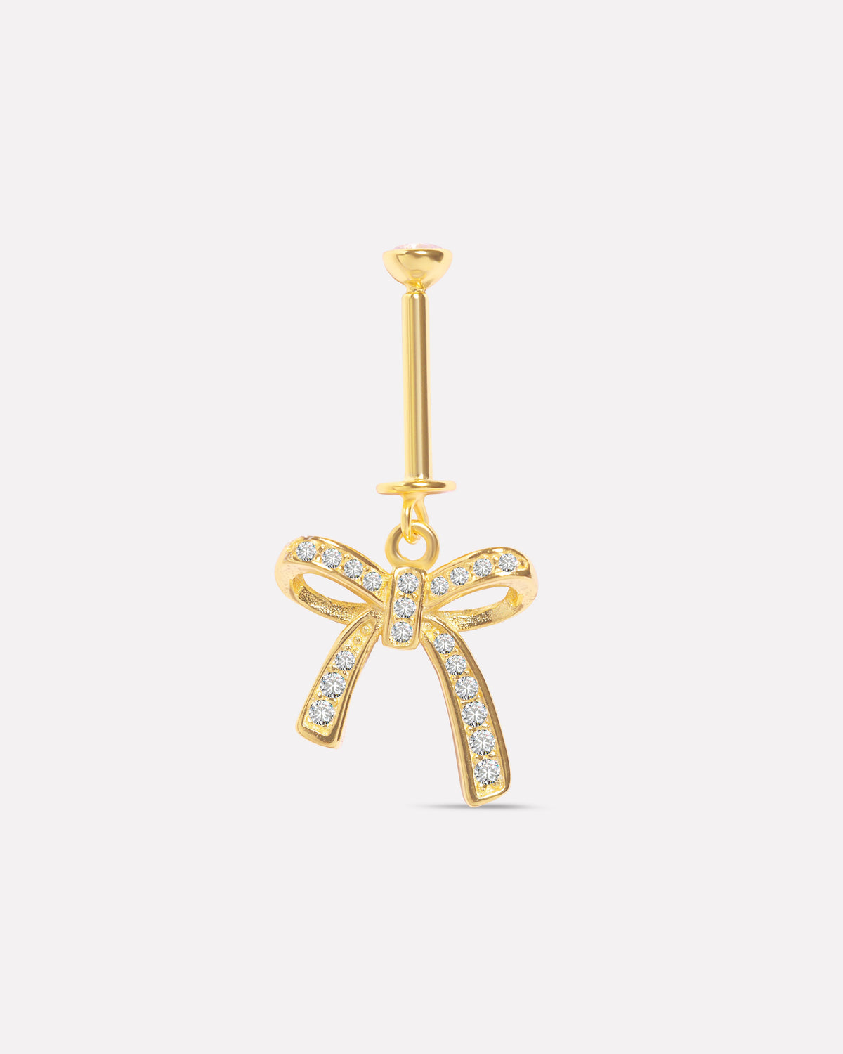 Sparkle Bow Helix Piercings Hanging Earrings