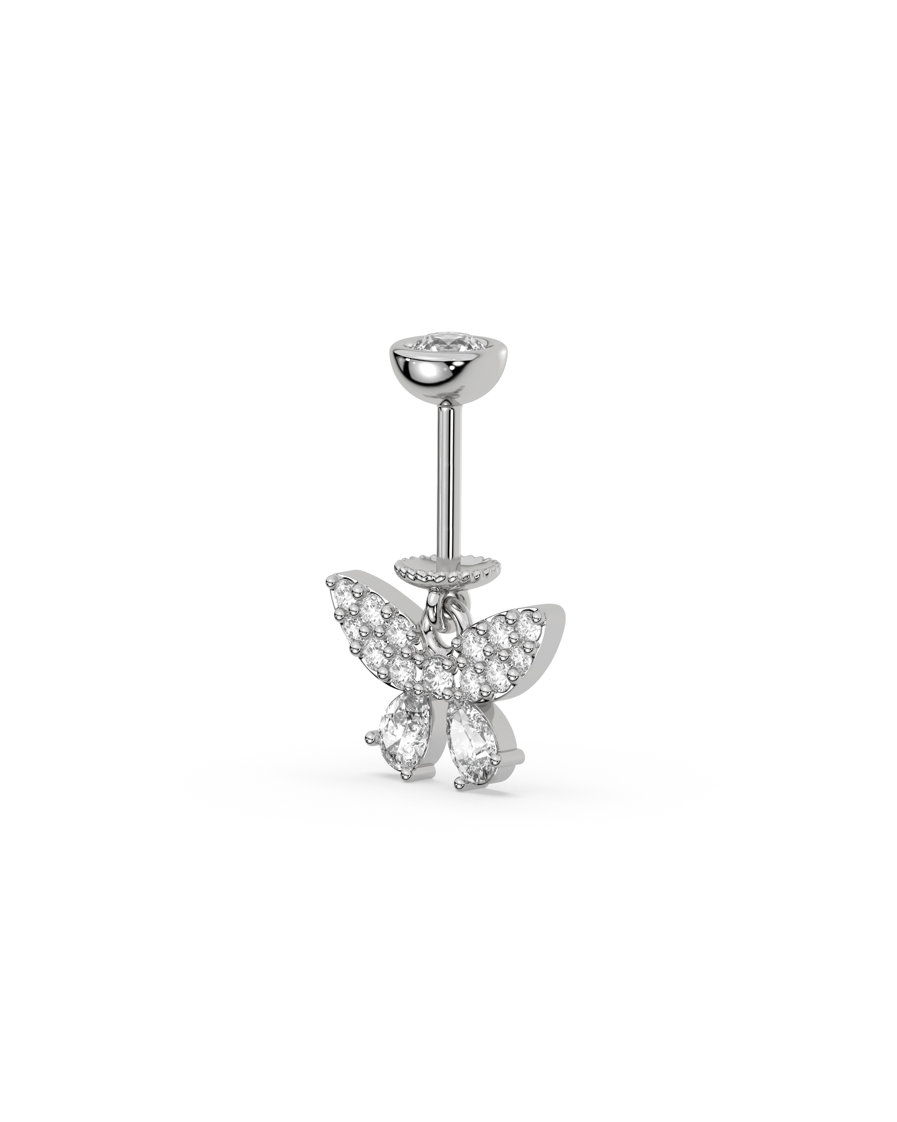 Radiant Butterfly Helix Hanging Earrings