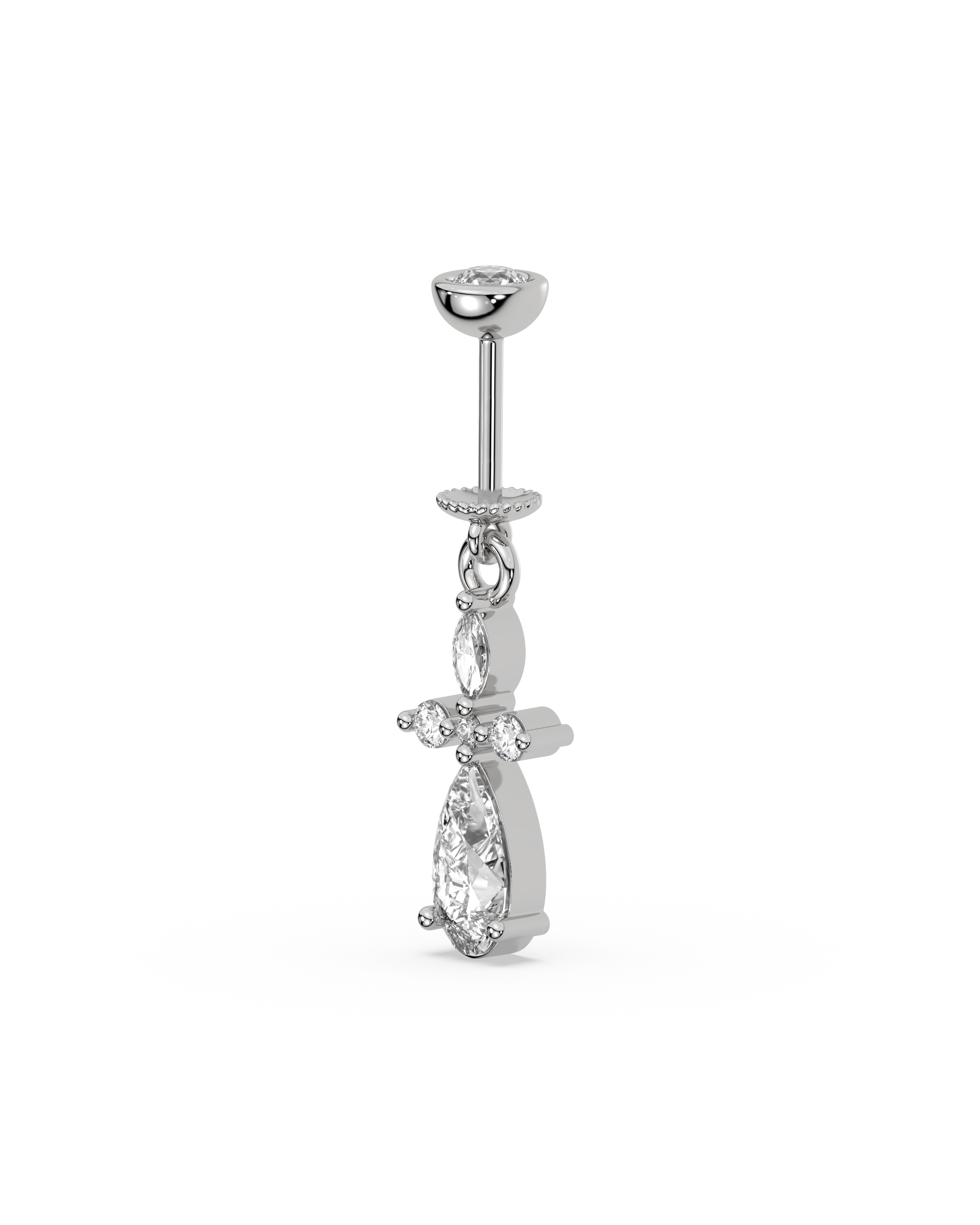 Asymmetric Helix Hanging Earrings