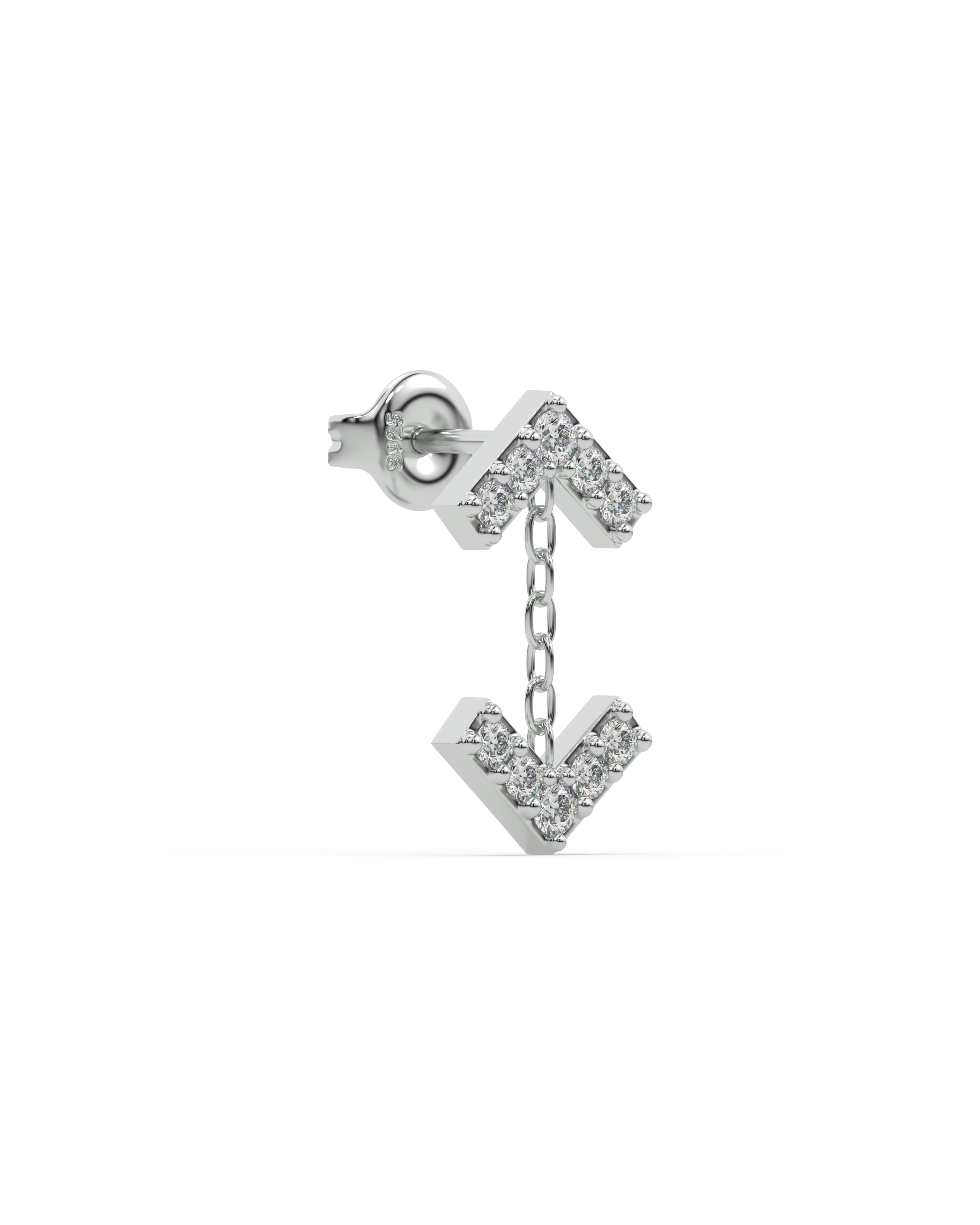 Inverse Arrow Stud Earrings