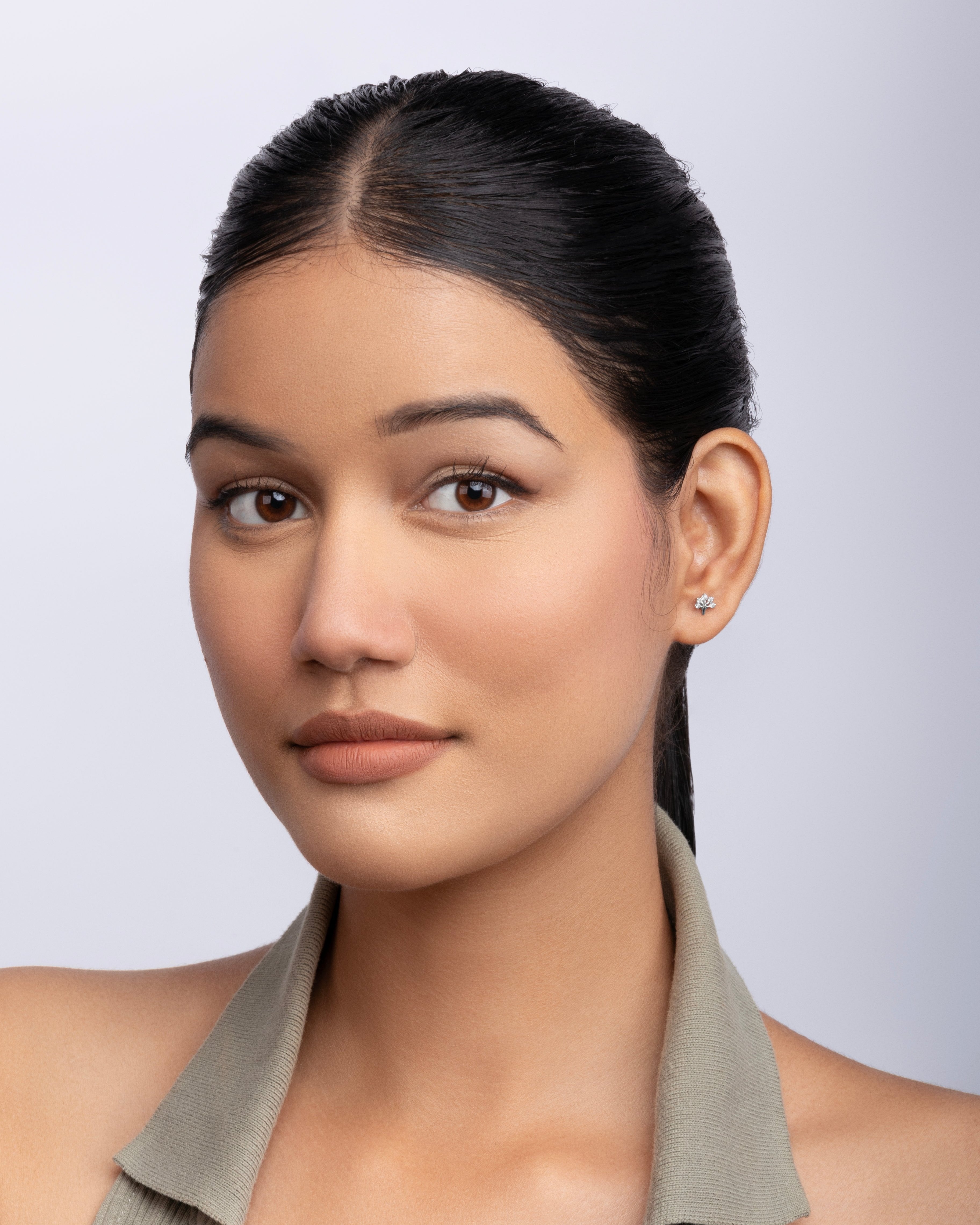 Tree Of Life - Zircon Enhanced Stud Earrings