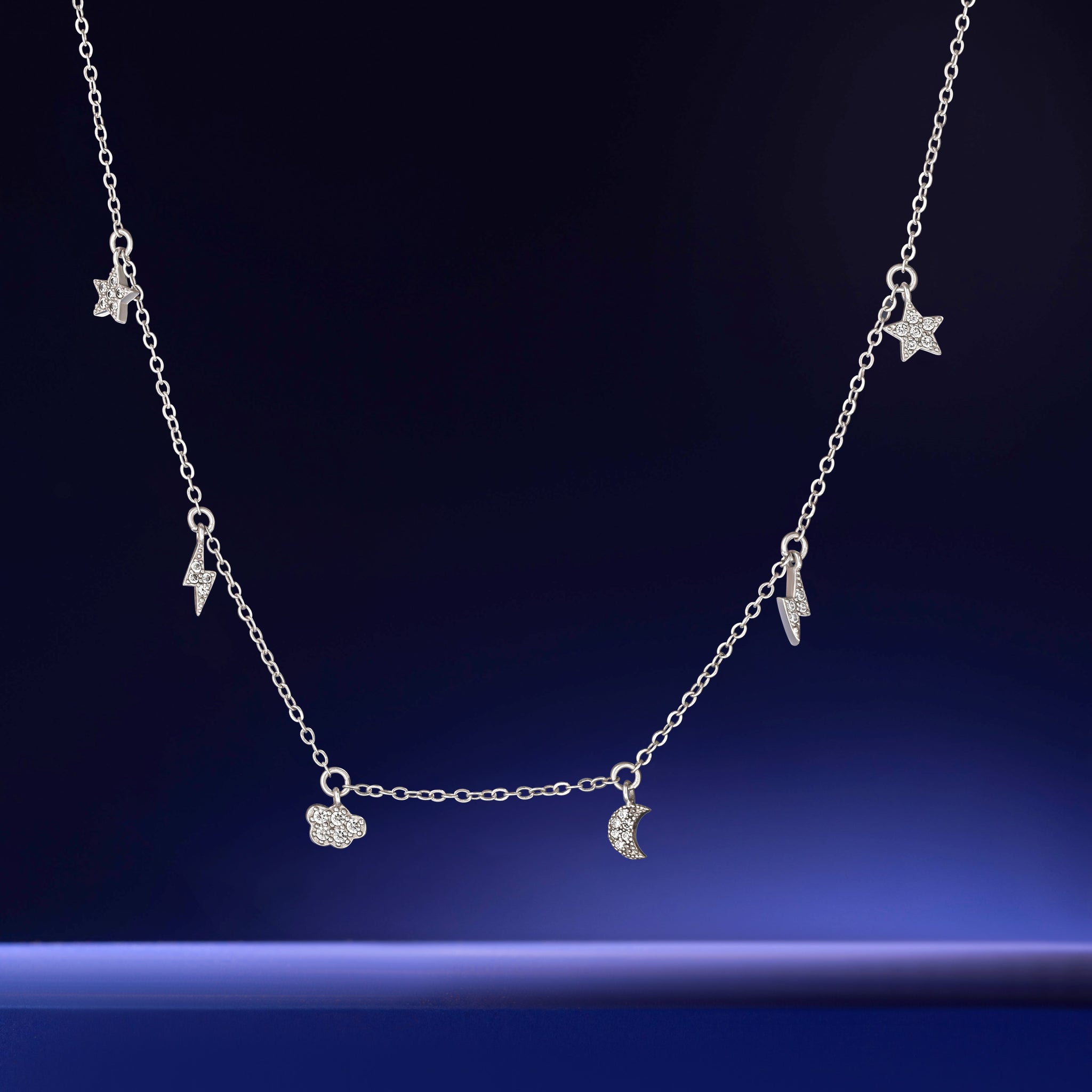 The Celestial Flow - Multiple Universal Charms Necklace