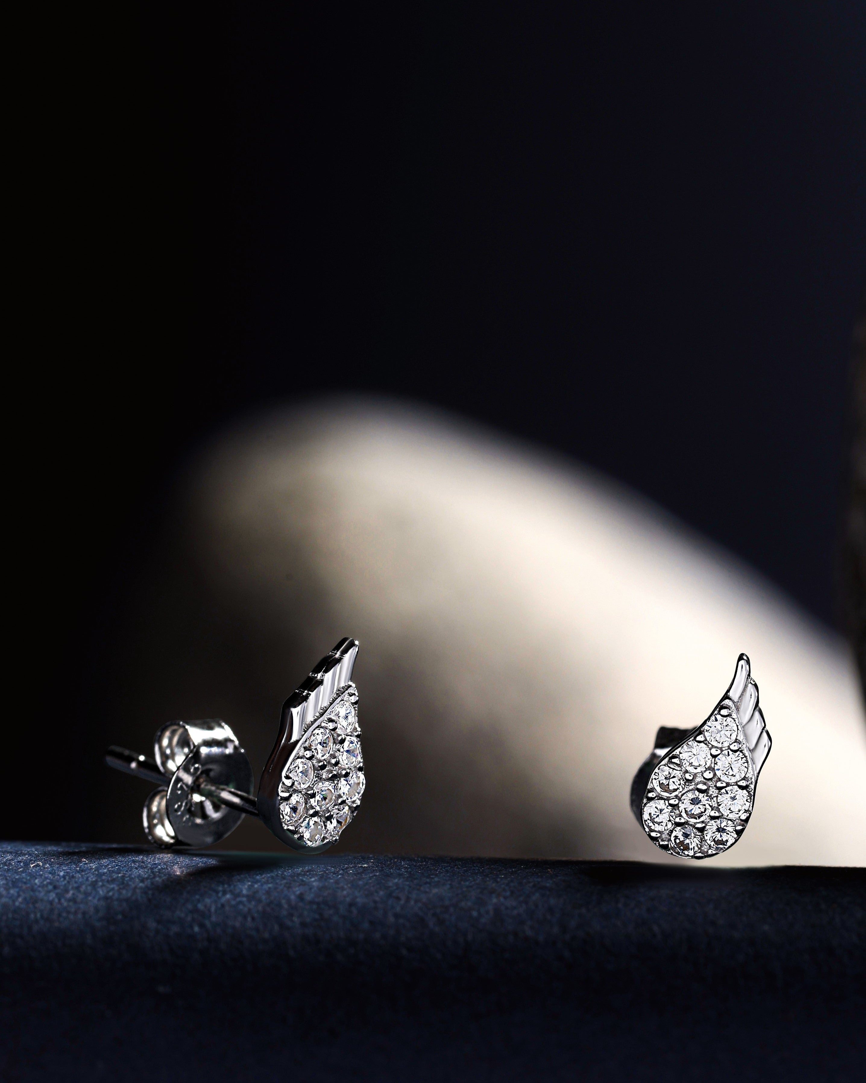 Heavenly Wings Minimal Stud Earrings