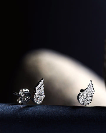 Heavenly Wings Minimal Stud Earrings