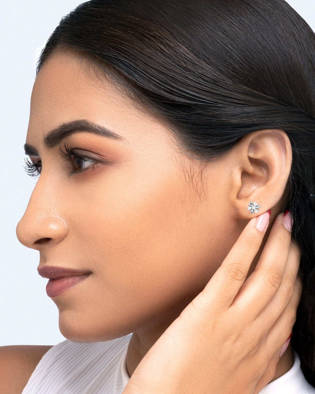 Luxe Flower - Minimalist Stud Earrings