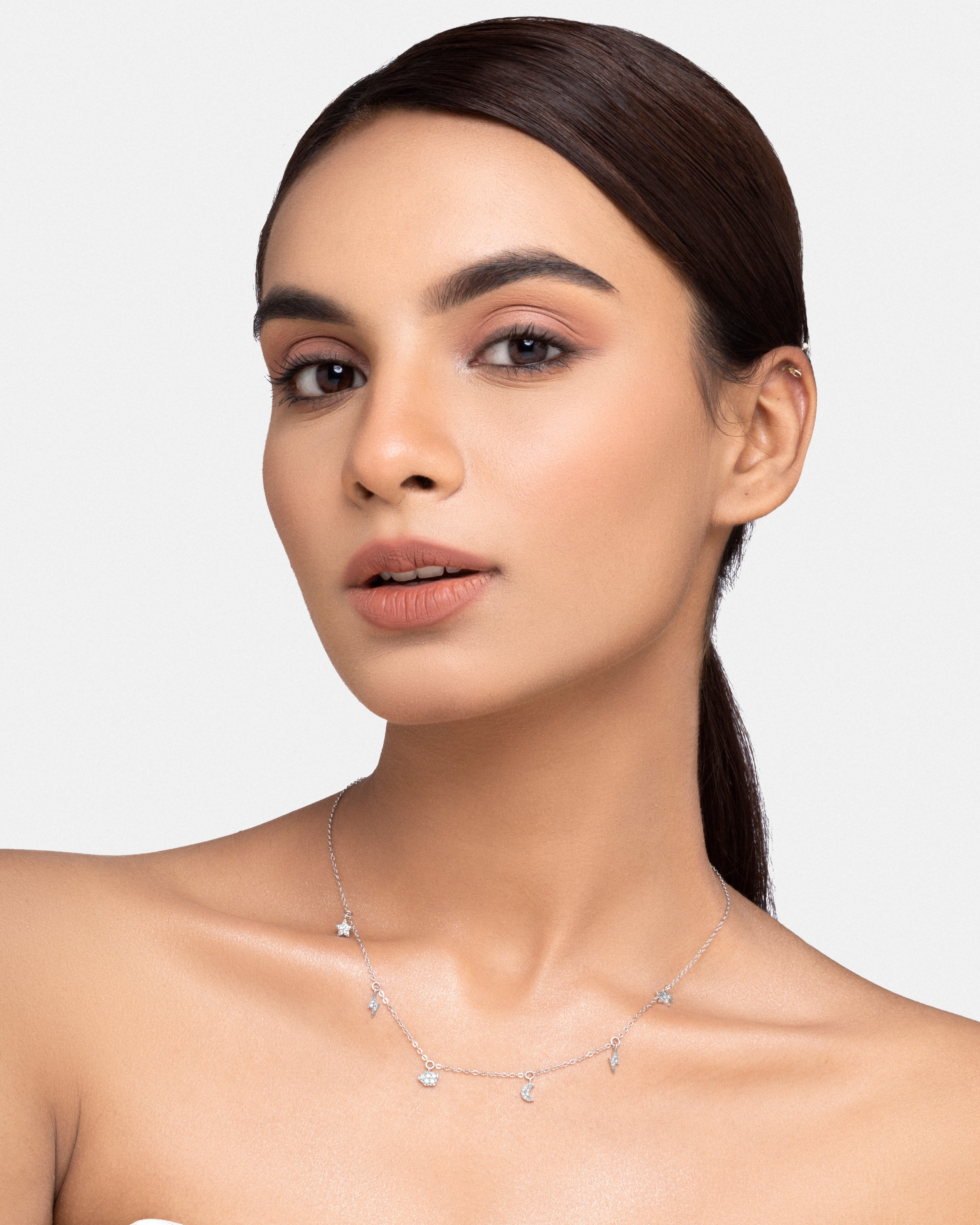 The Celestial Flow - Multiple Universal Charms Necklace