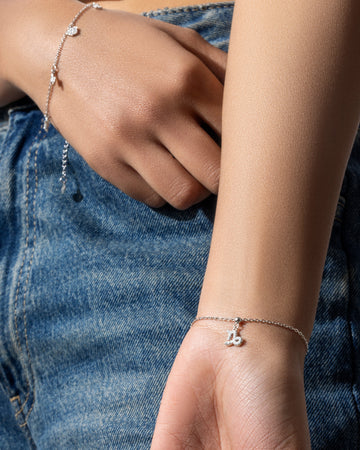 Capricorn Stone Pave' Zodiac Bracelet