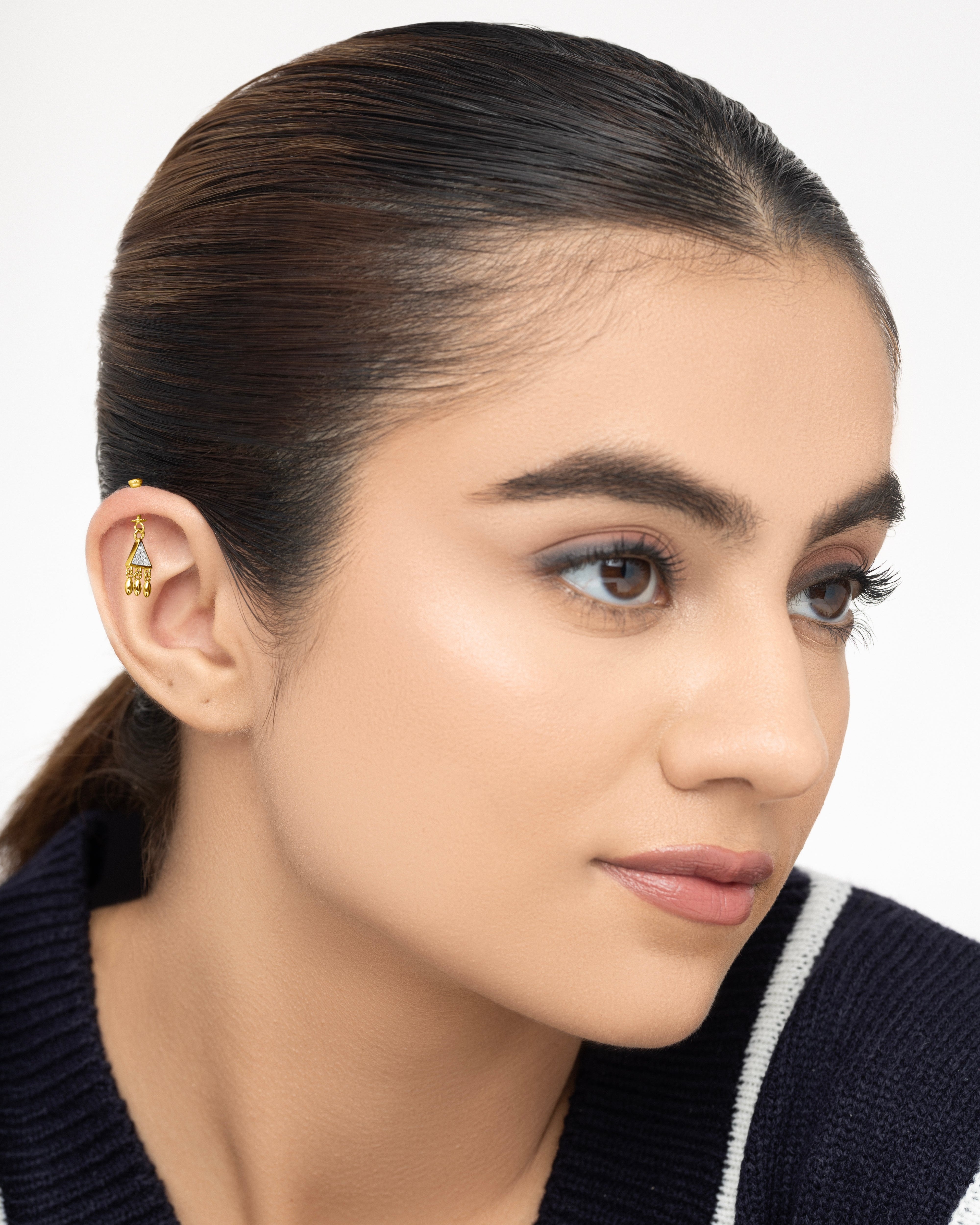 Dainty Droplets Helix Hanging Earrings