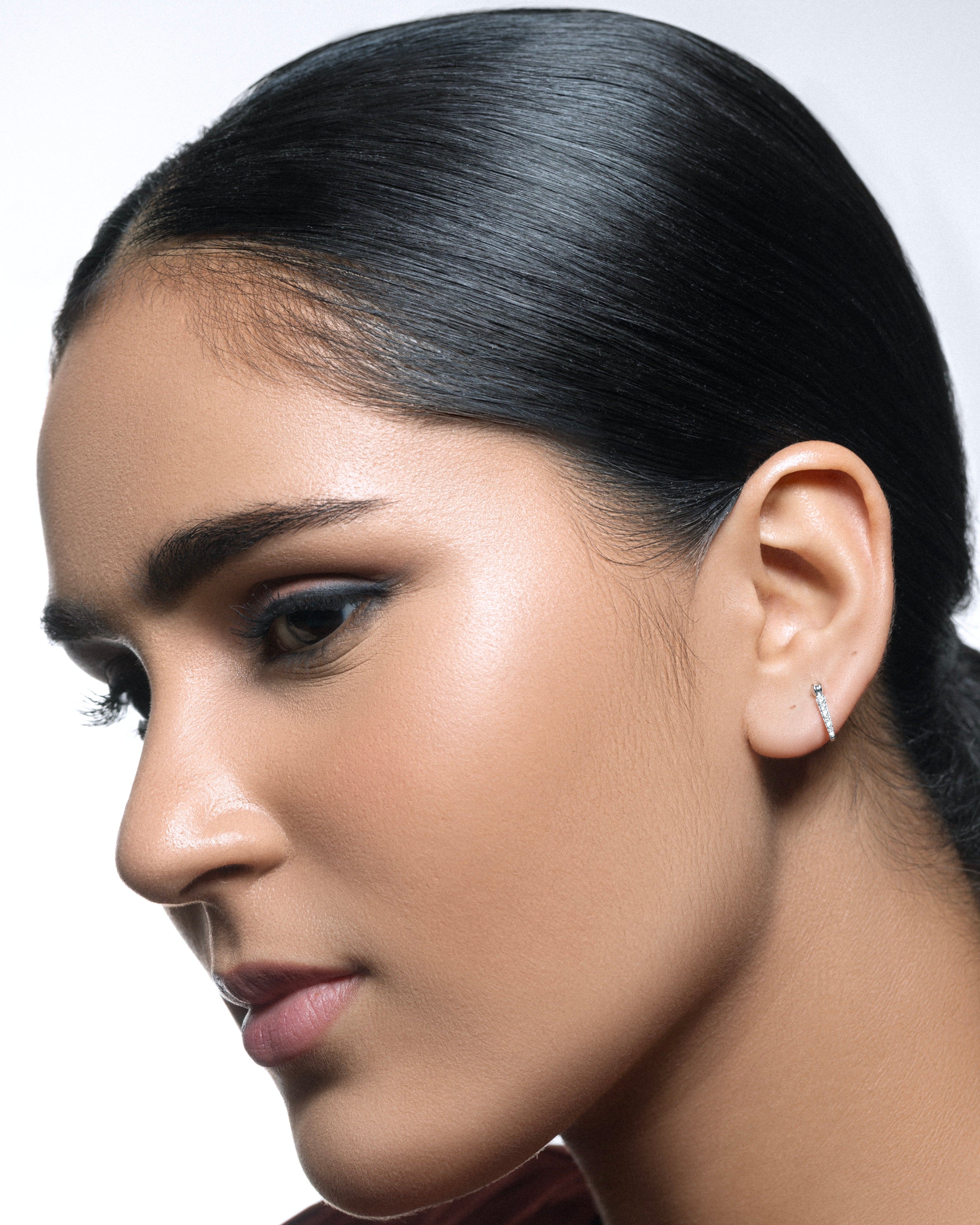 Floating Bar Stud Earrings