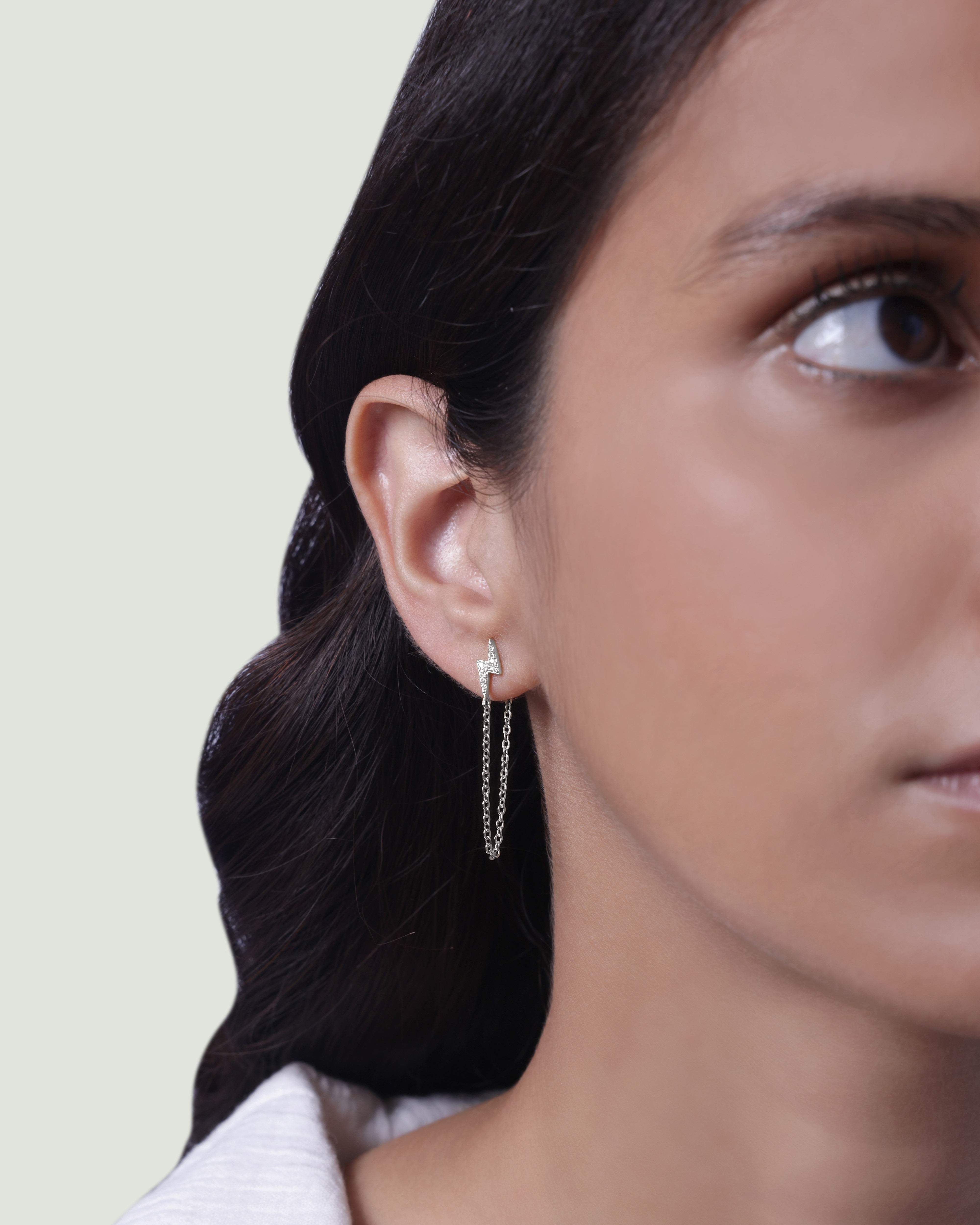 Thunder Dangler Chain Earrings