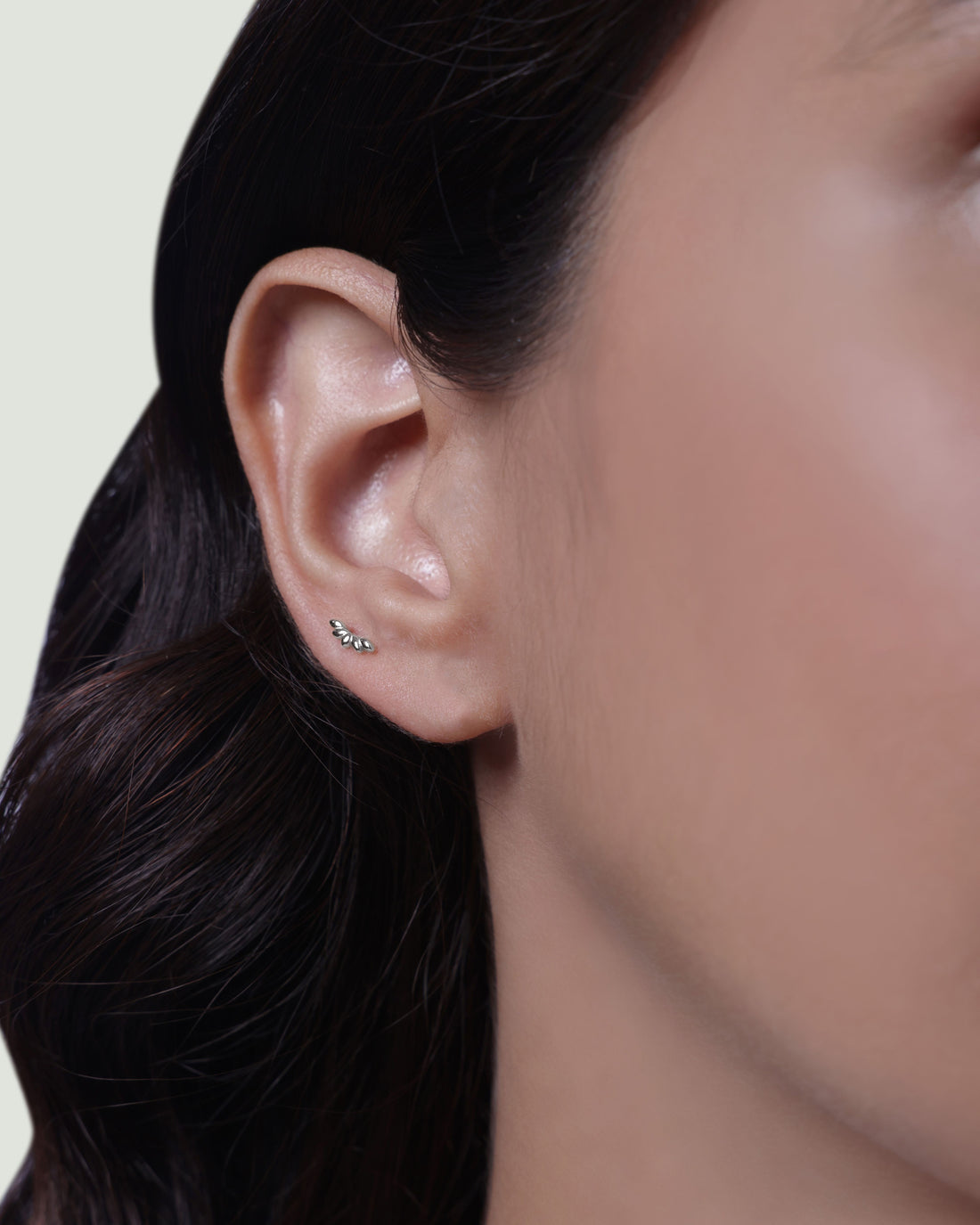 Dainty Climber Flat Back Screw Stud Earrings