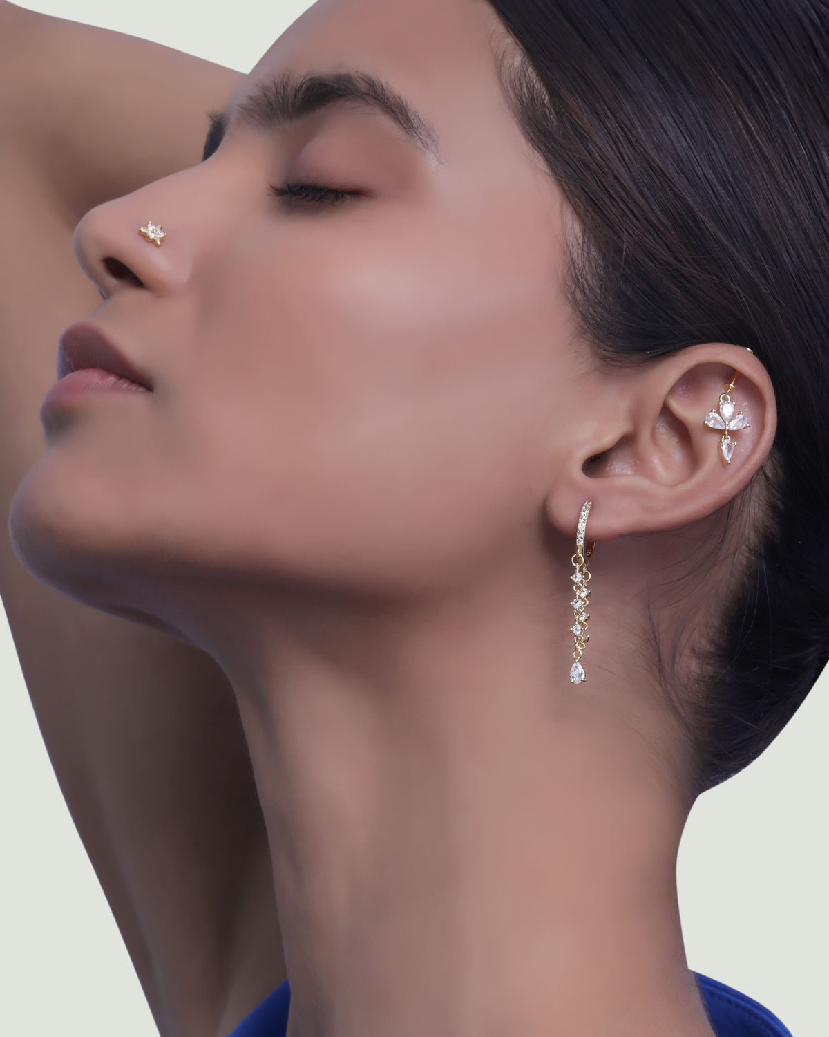 Glimmer Helix Piercings Hanging Earrings