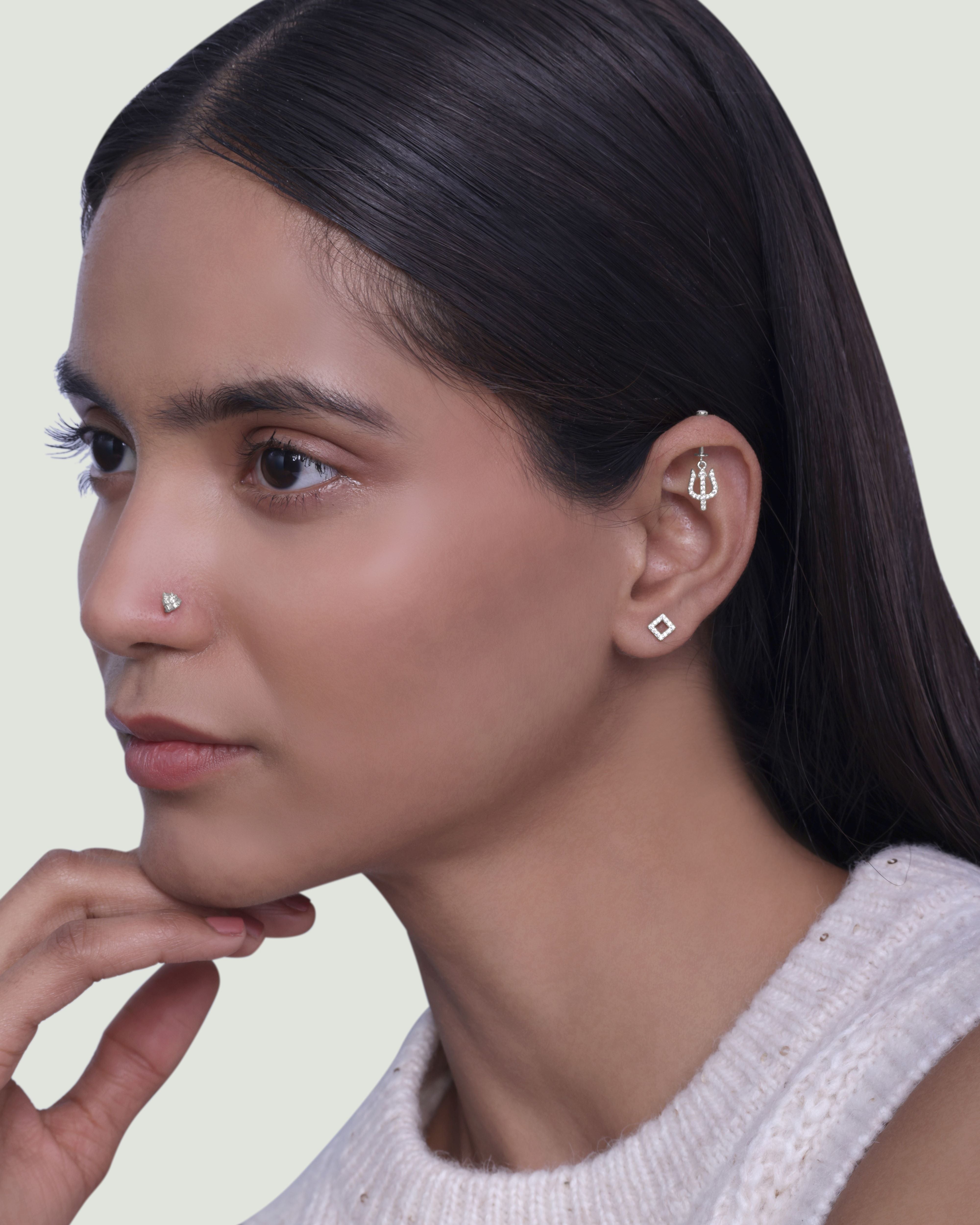 Trisul Helix Piercings Hanging Earrings