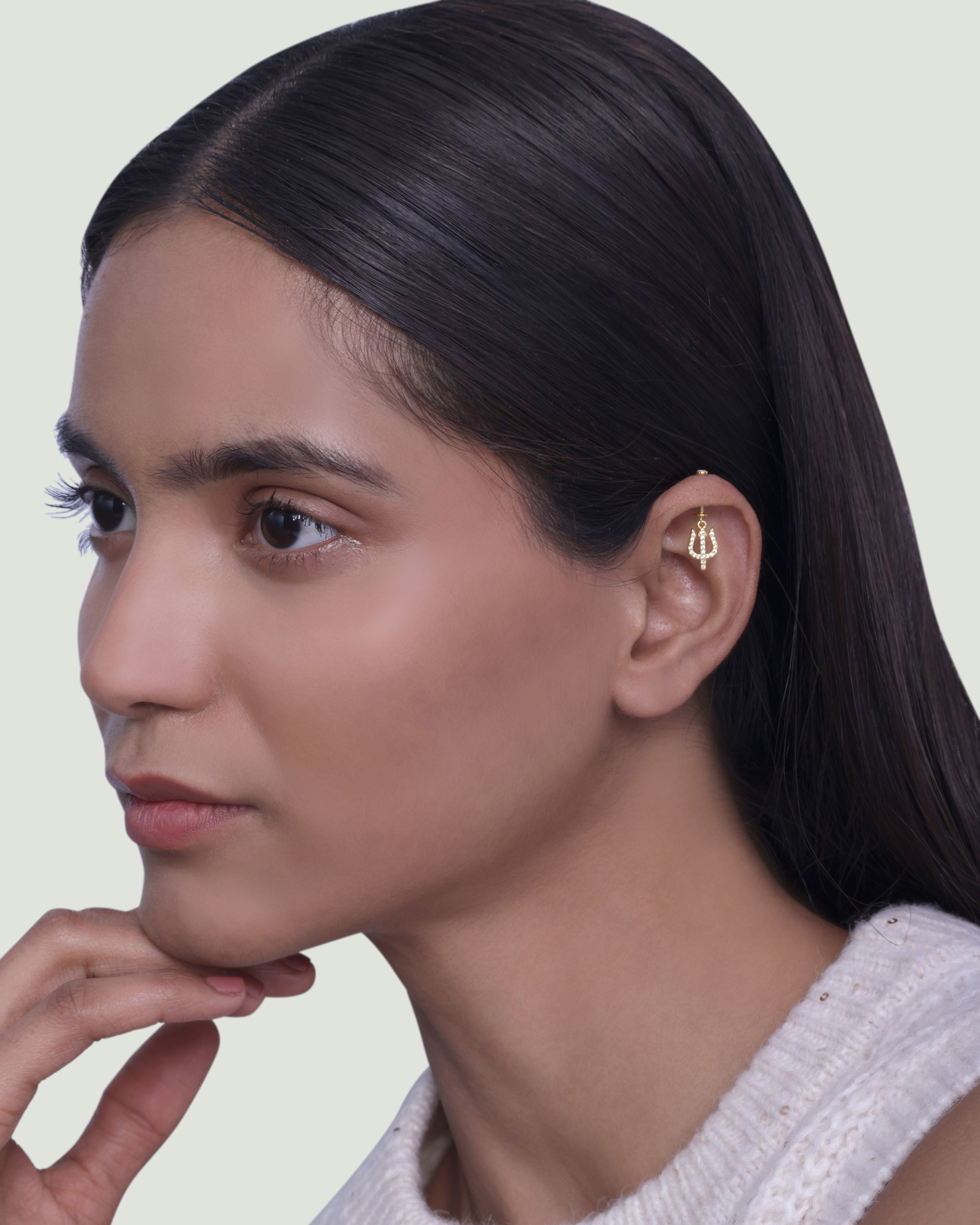 Trisul Helix Piercings Hanging Earrings