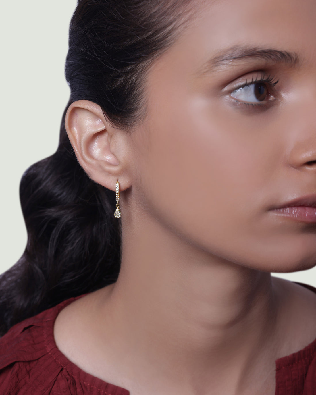 Droplet Hoops Earrings