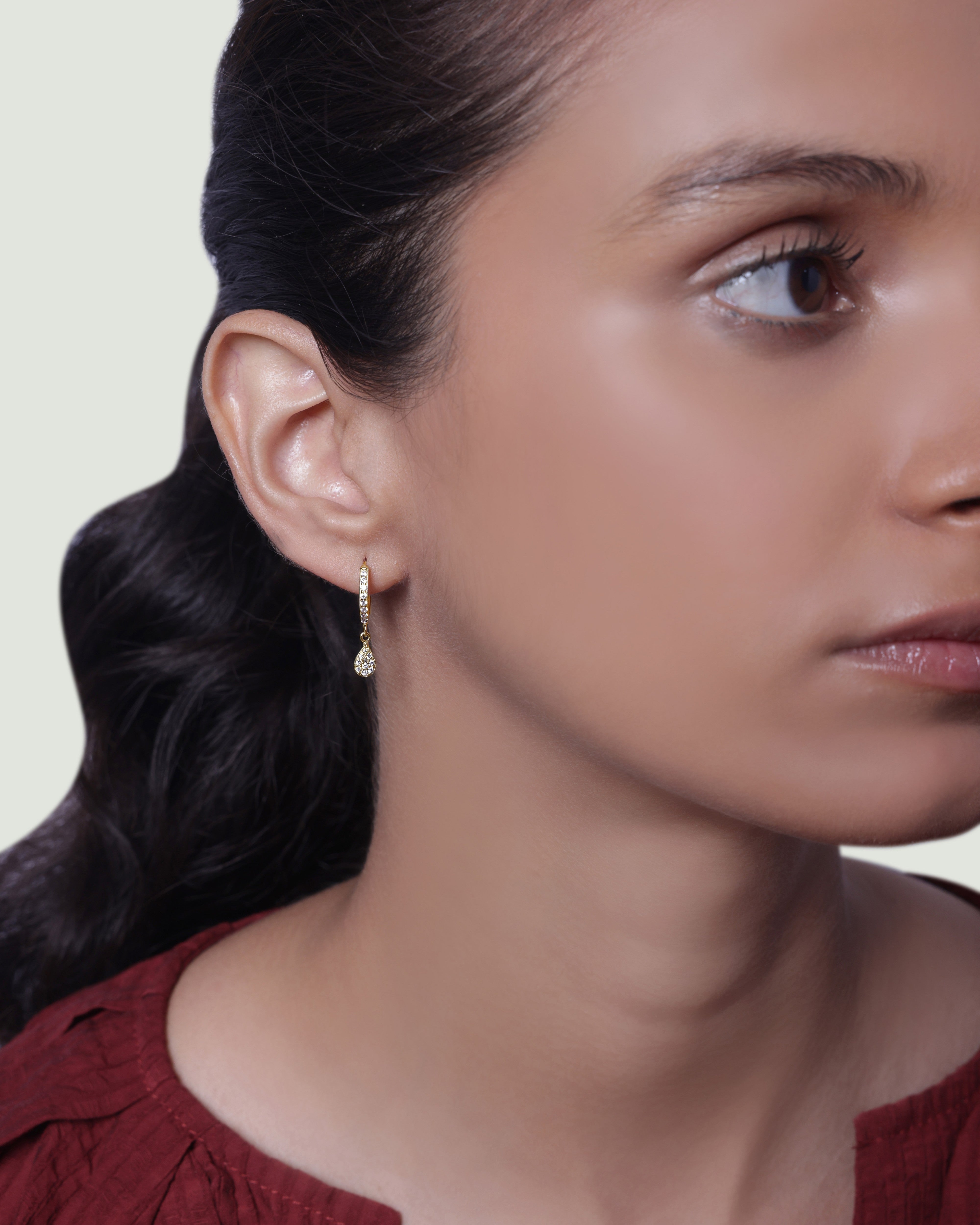 Droplet Hoops Earrings