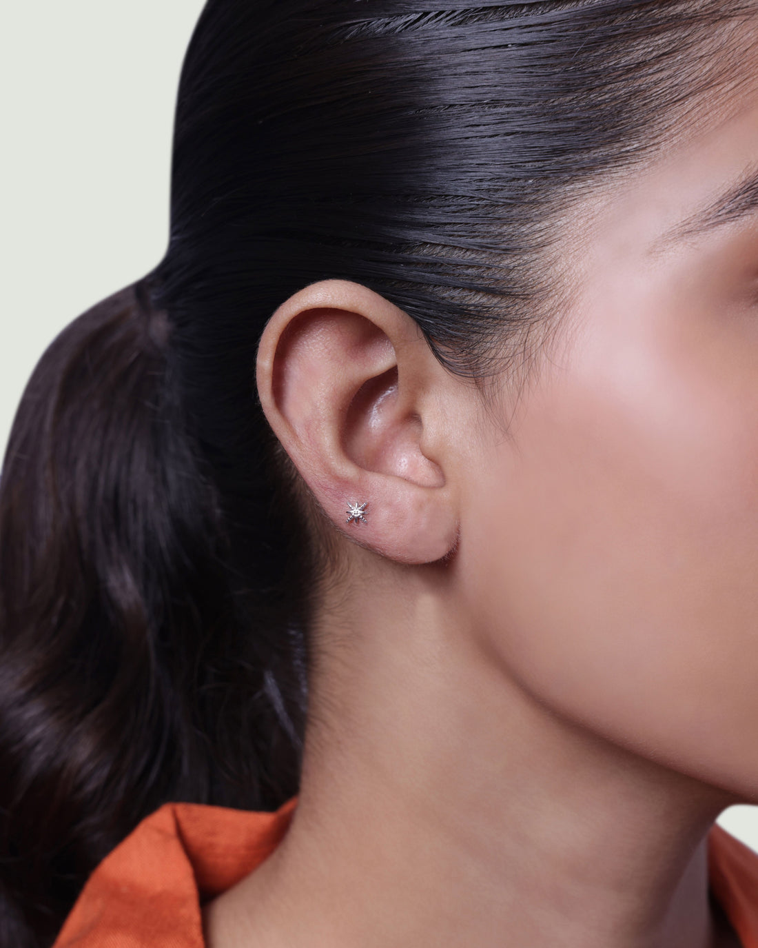 Dainty Star Flat Back Screw Stud Earrings