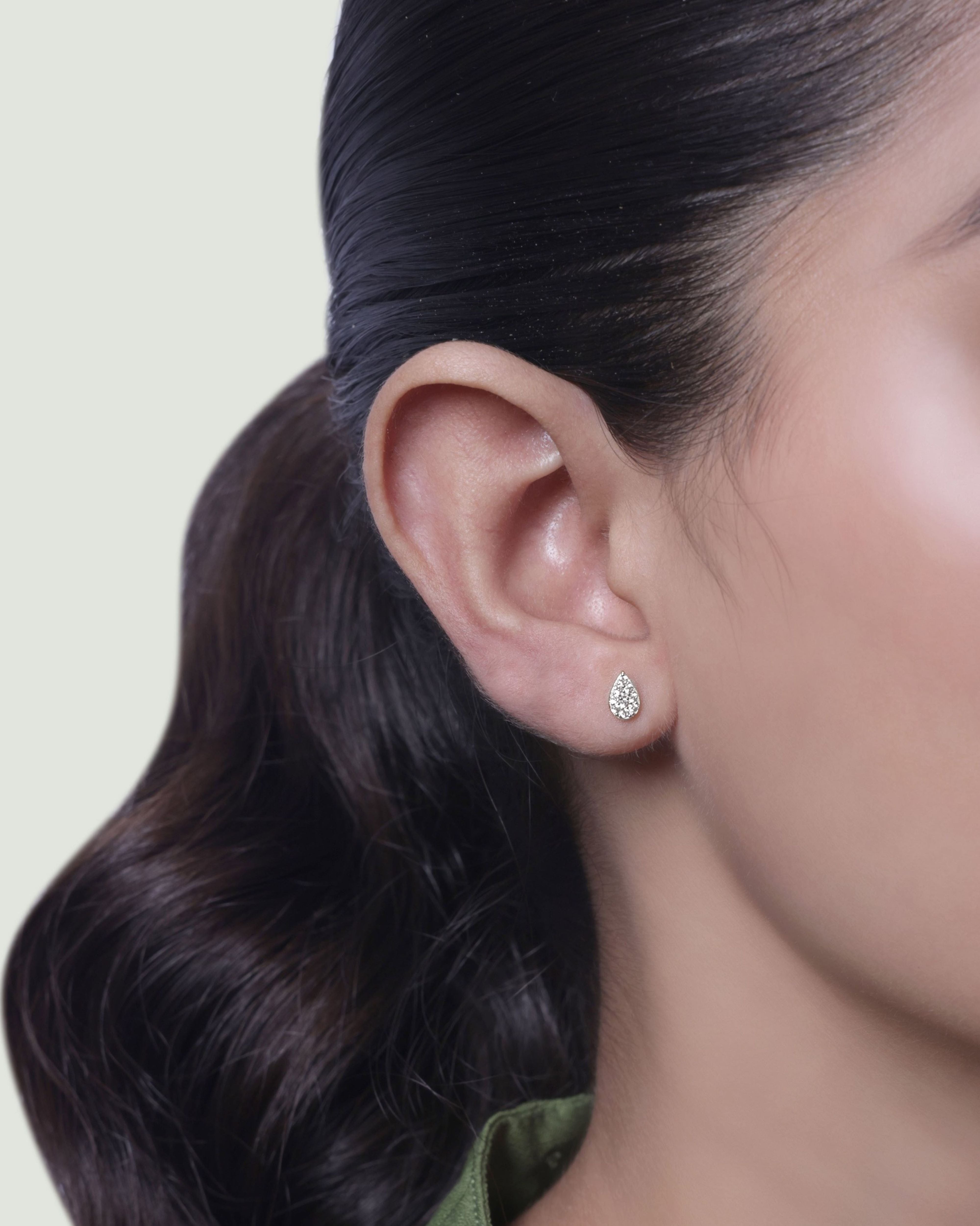 Rain Drop Minimal Stud Earrings