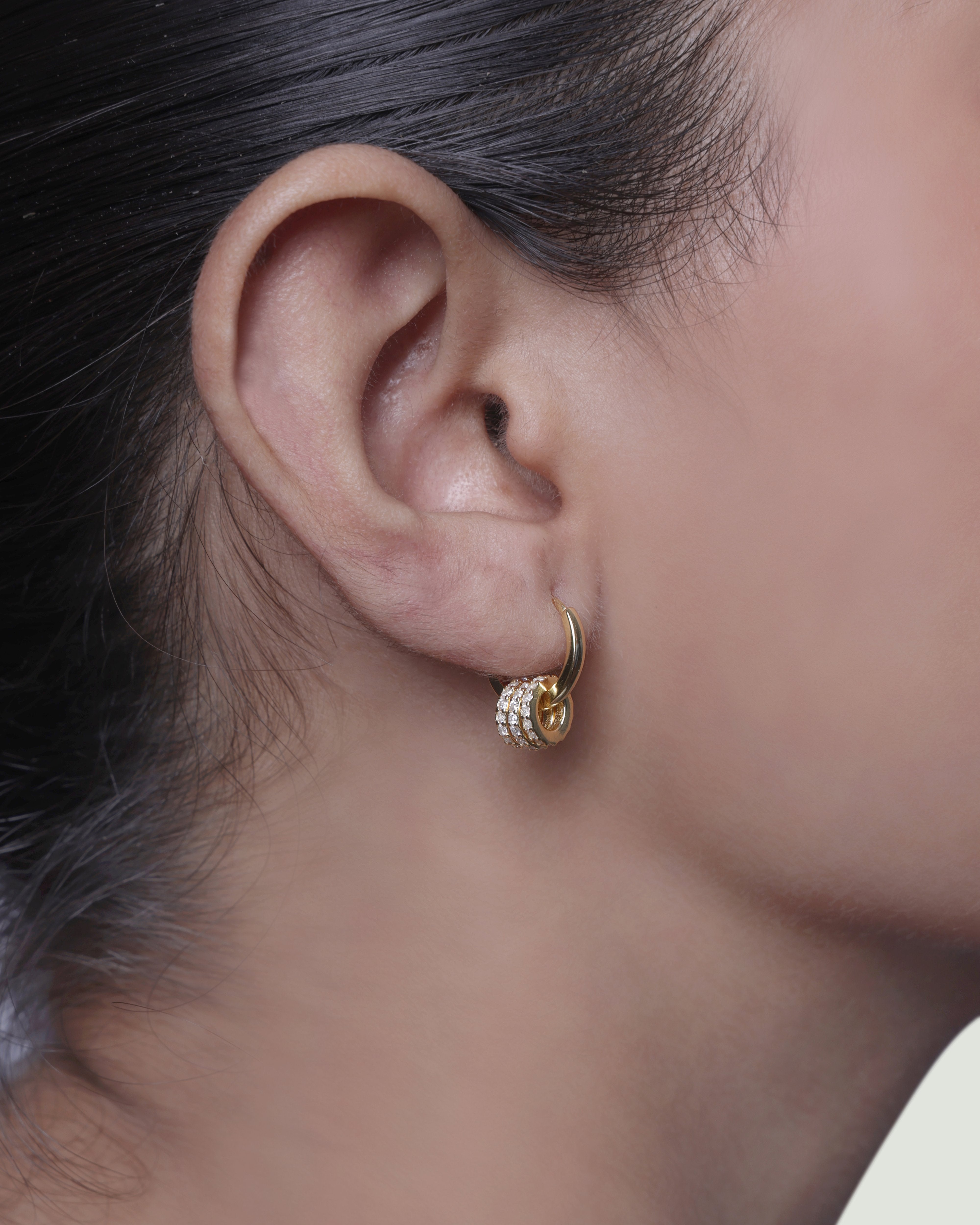 Multi Rings Hoops Earrings