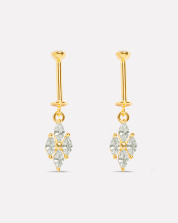 Camellia Helix Piercings Hanging Earrings