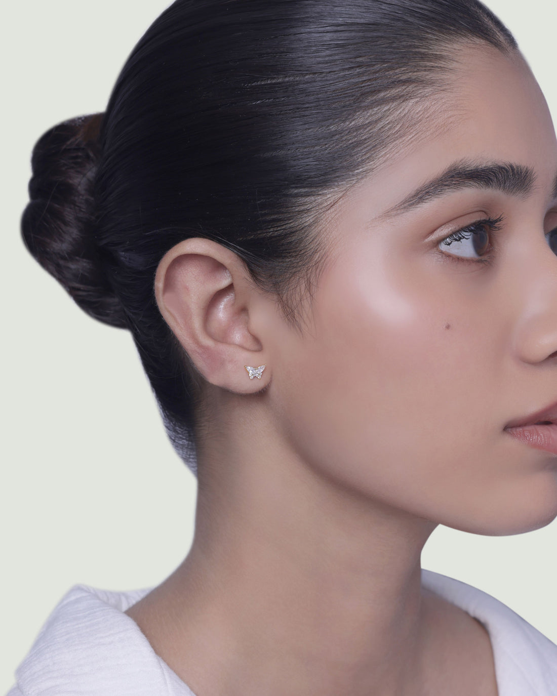 Radiant Butterfly Stud Earrings
