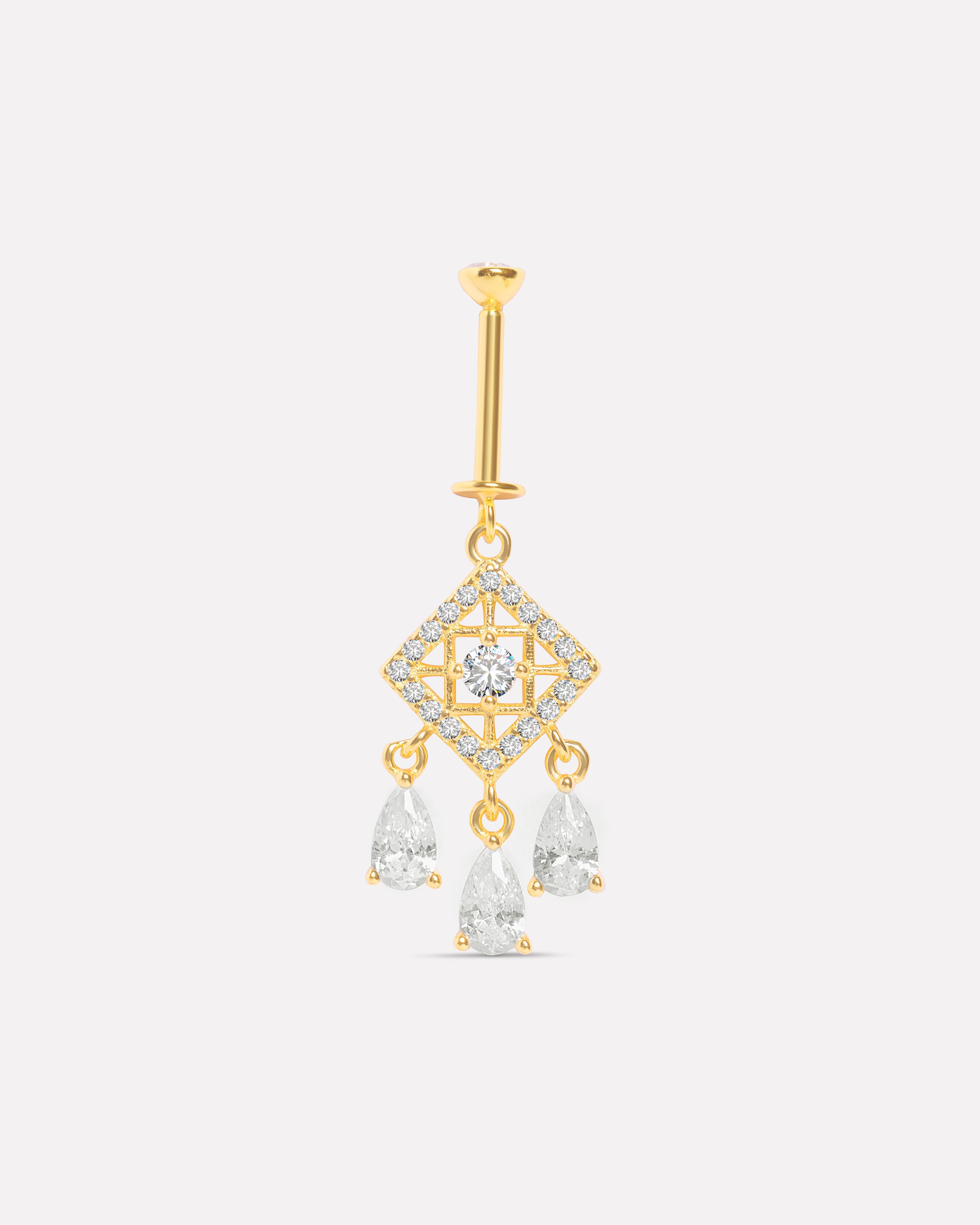 Starlume Crystal Helix Piercings Hanging Earrings