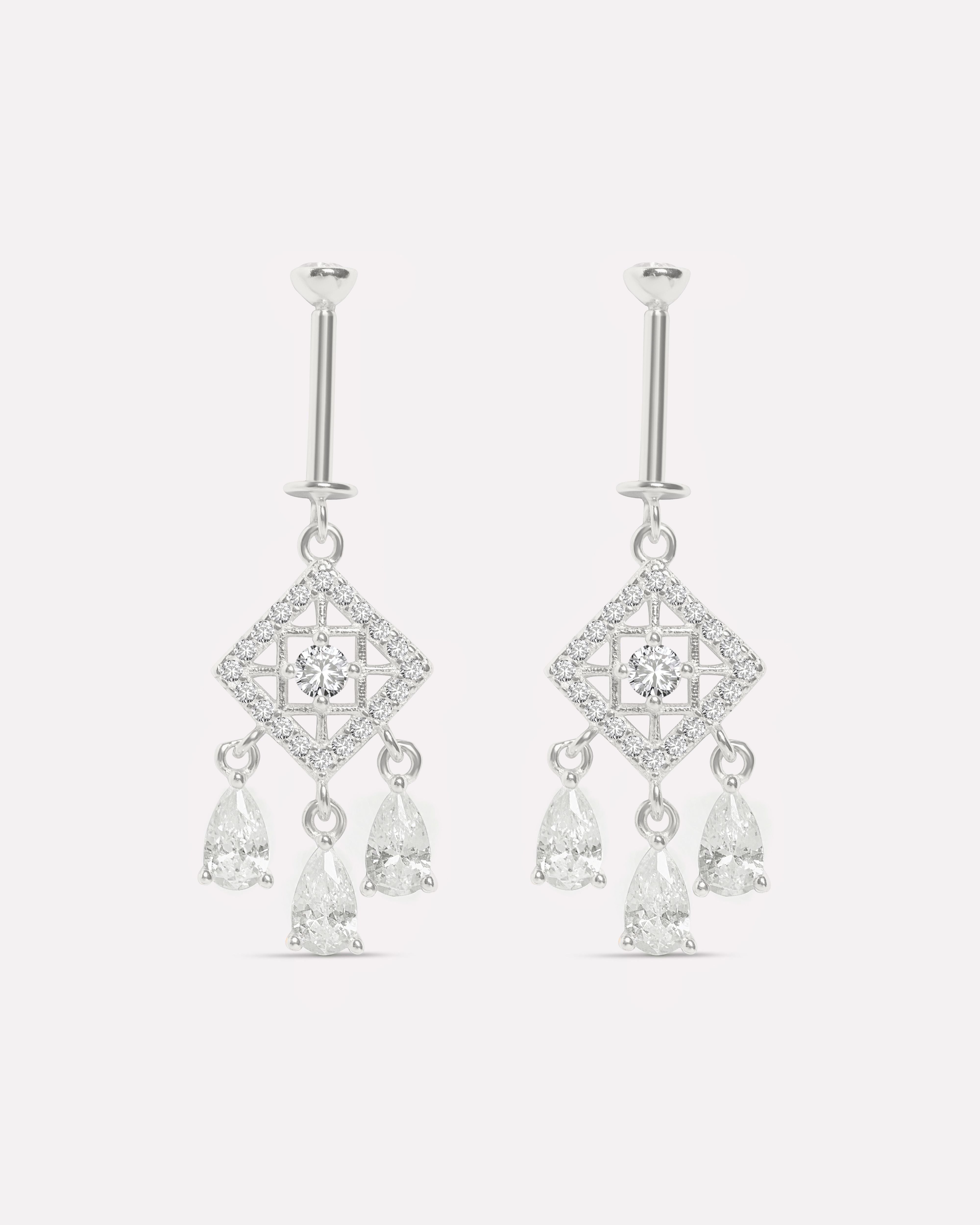 Starlume Crystal Helix Piercings Hanging Earrings