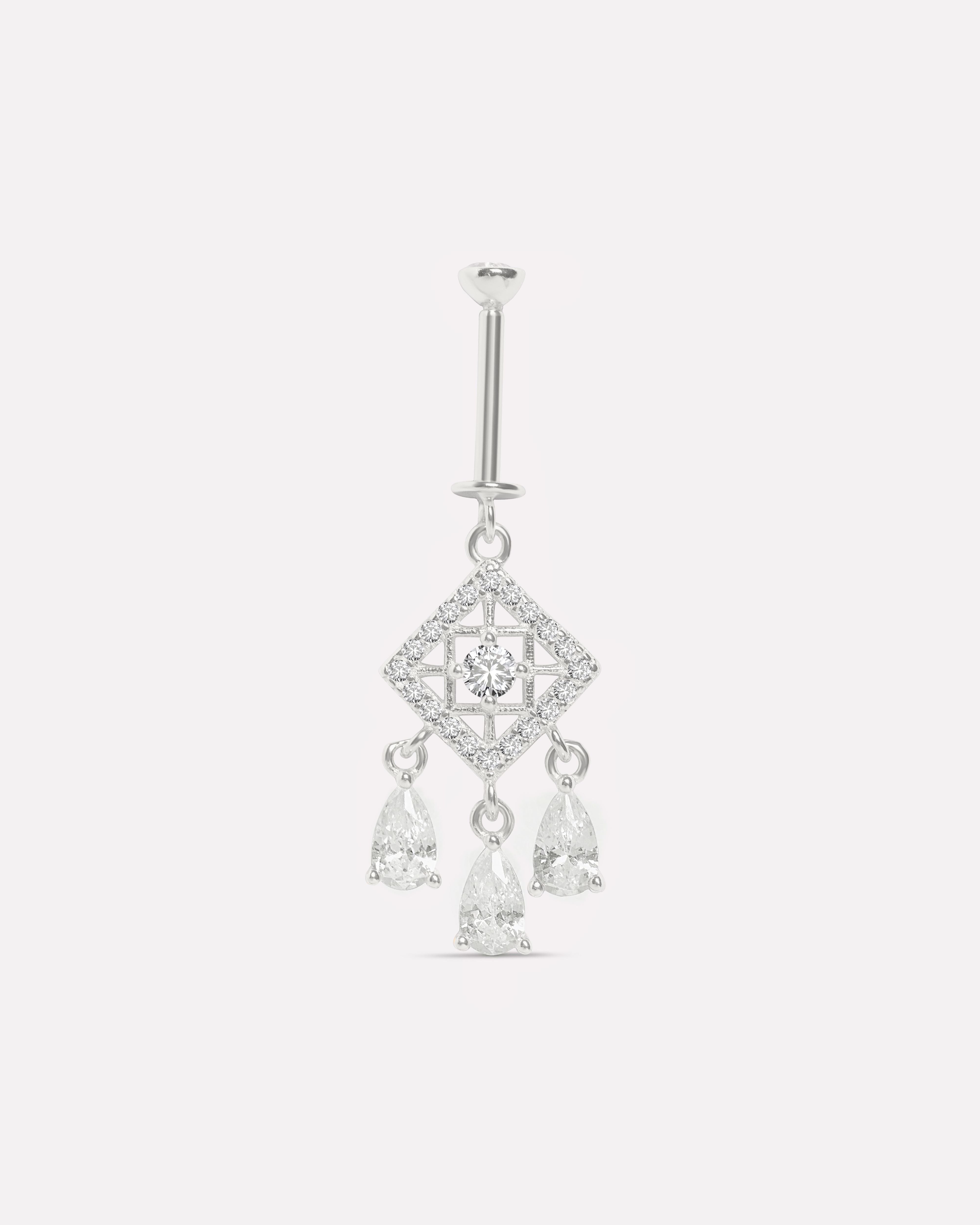 Starlume Crystal Helix Piercings Hanging Earrings
