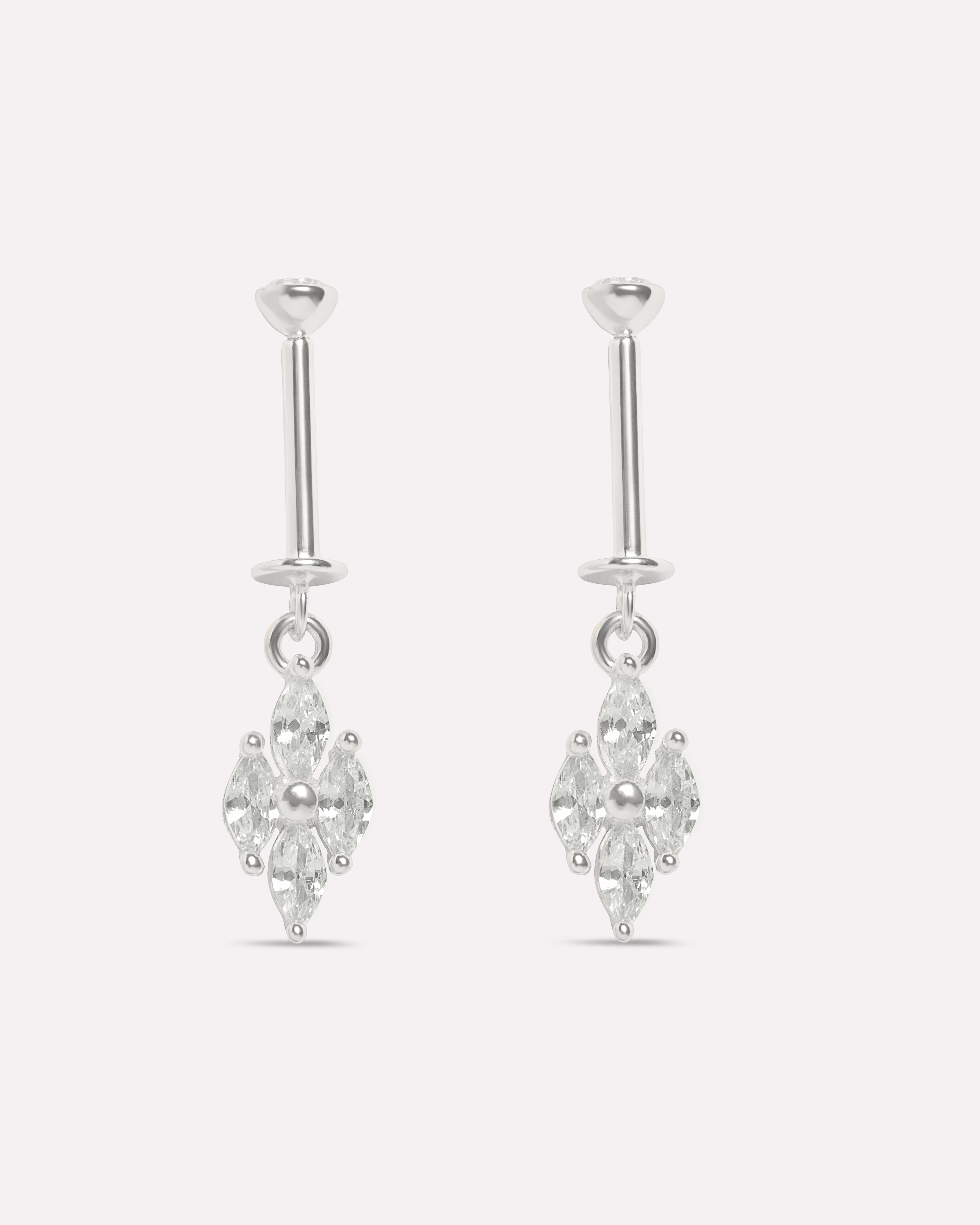 Camellia Helix Piercings Hanging Earrings