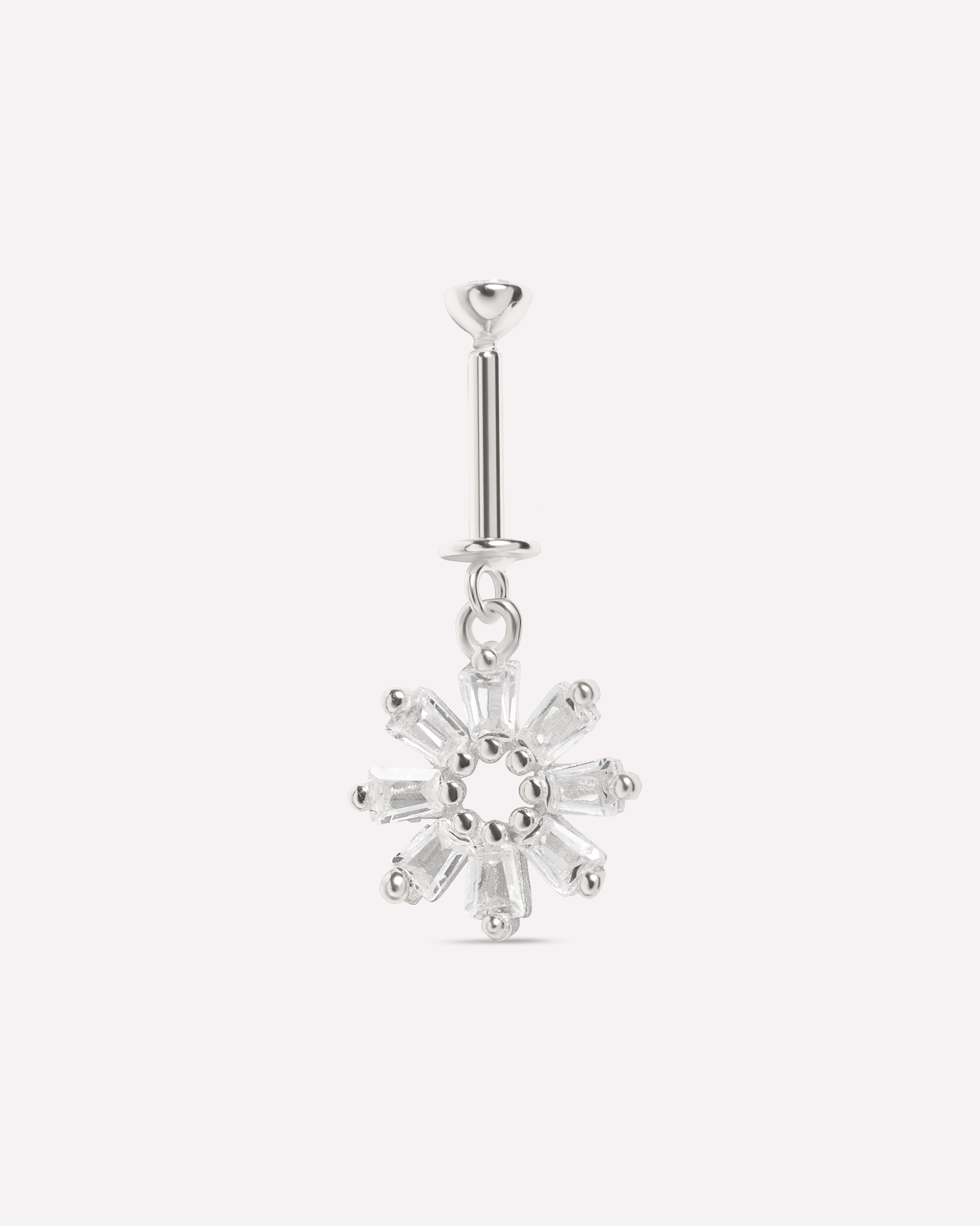 Snowflake Helix Piercings Hanging Earrings