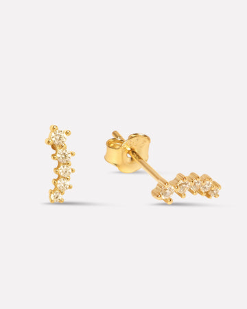 Five Stone Climber Studs Earrings