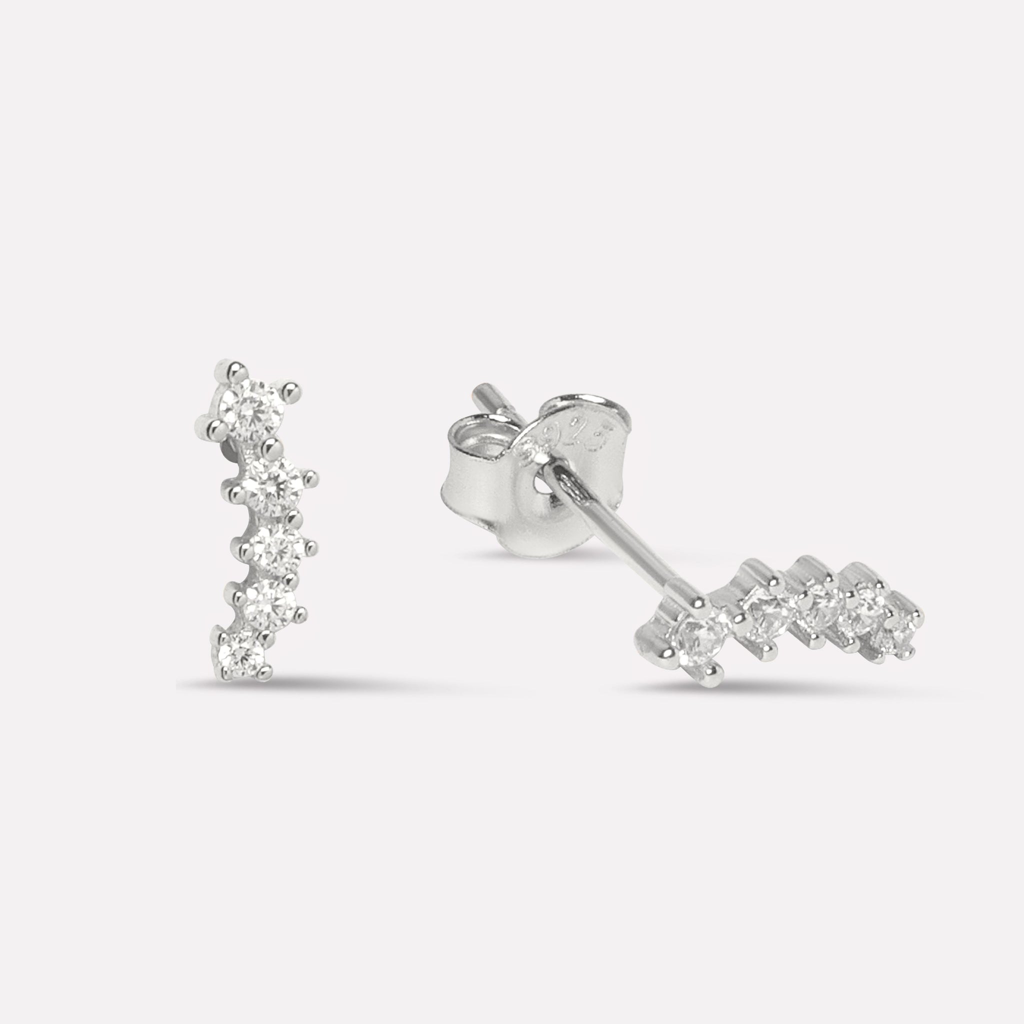 Five Stone Climber Studs Earrings