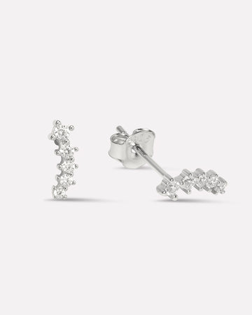 Five Stone Climber Studs Earrings