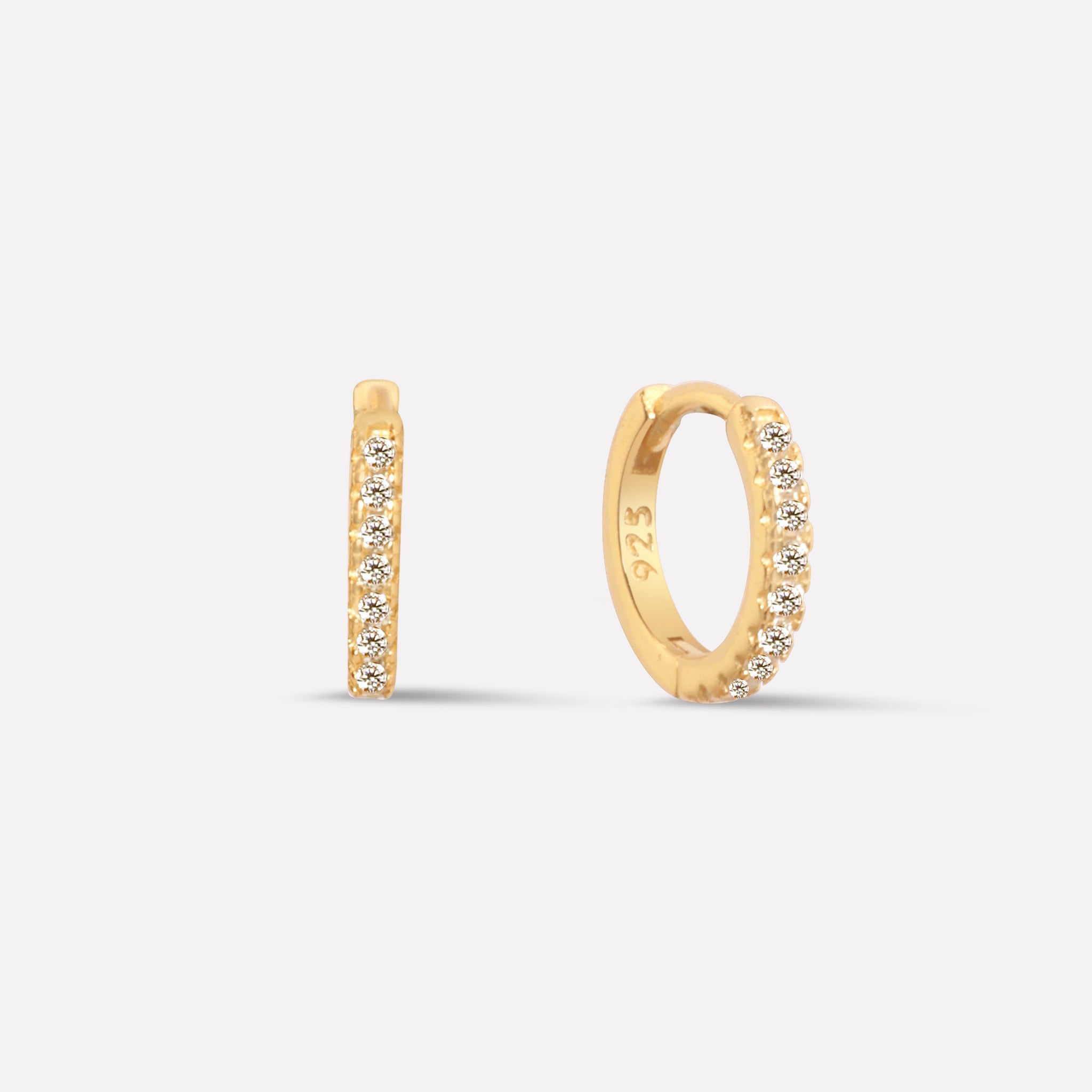 Round Statement Hoop Earrings - 9MM