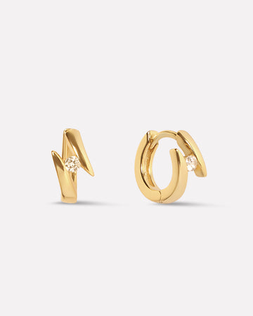 Orbit Zirconia Hoops Earrings