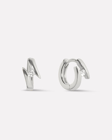 Orbit Zirconia Hoops Earrings
