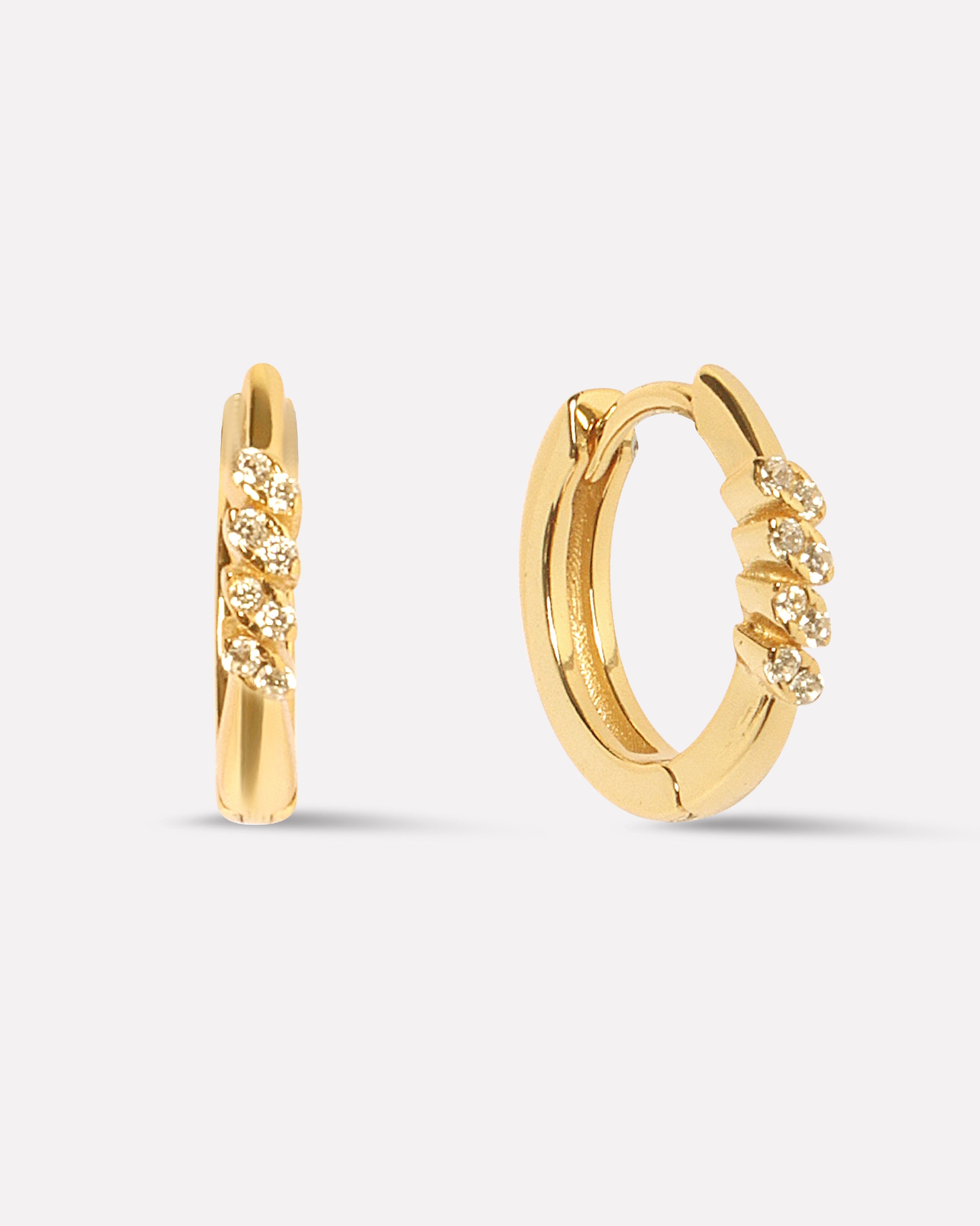 Dazzle Zircon Hoops Earrings