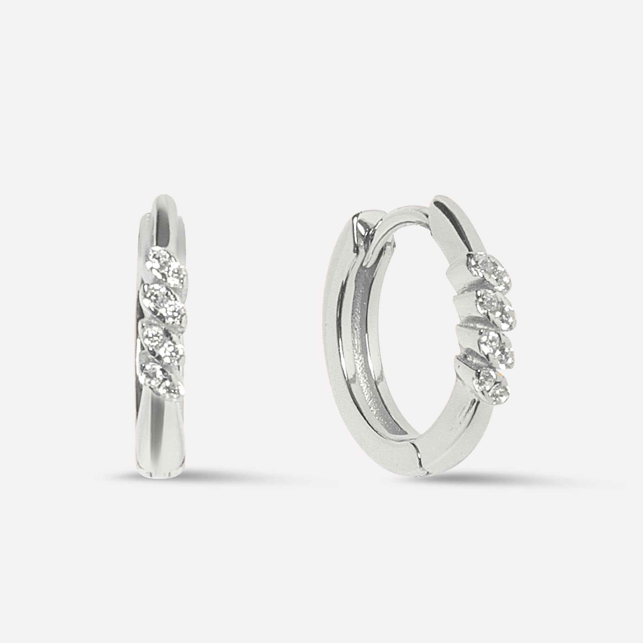 Dazzle Zircon Hoops Earrings