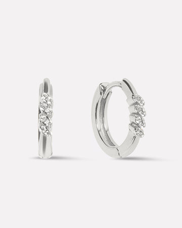 Dazzle Zircon Hoops Earrings