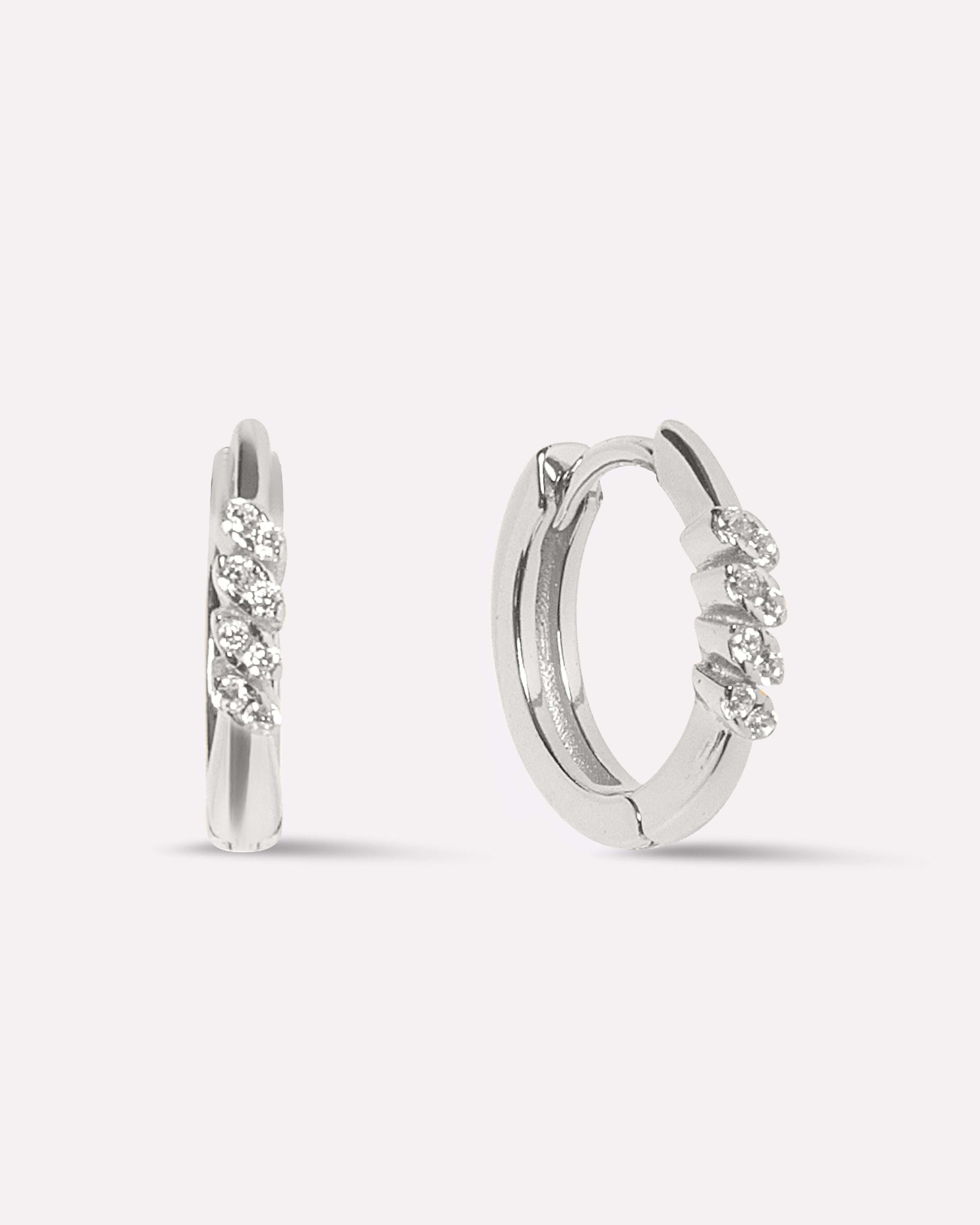 Dazzle Zircon Hoops Earrings