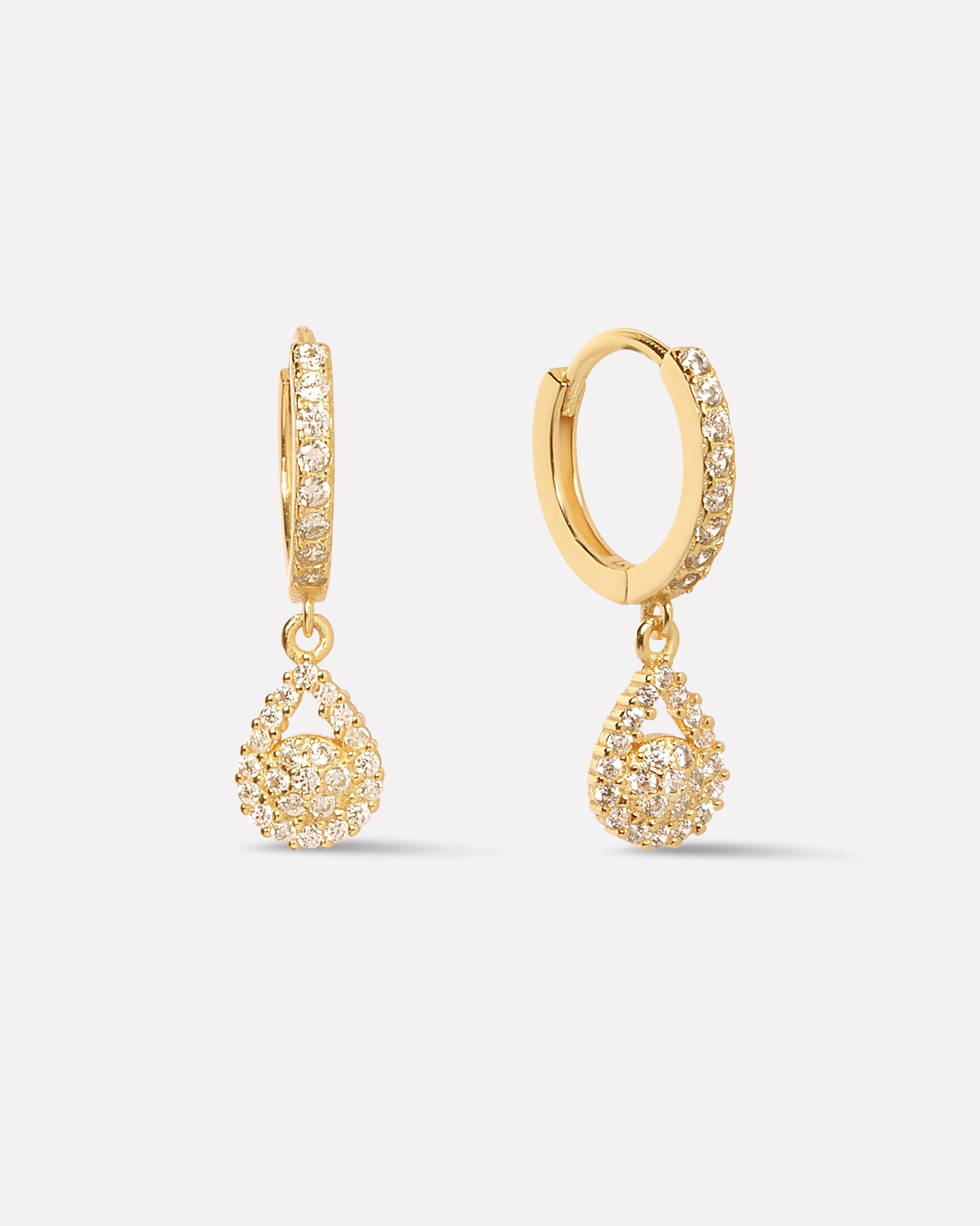 Jashn Charm Hoop Earrings