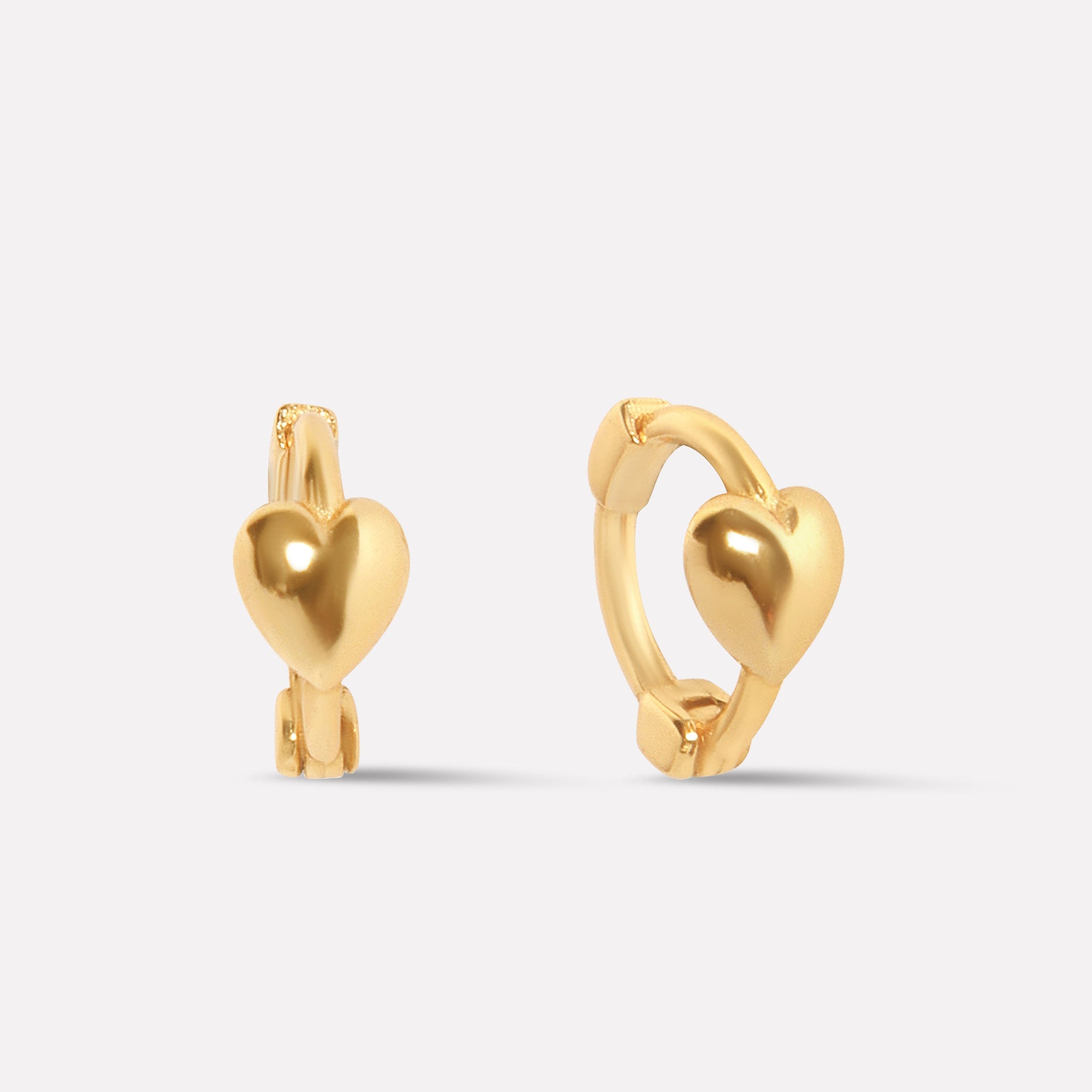 Huggee Heart Hoop Earrings